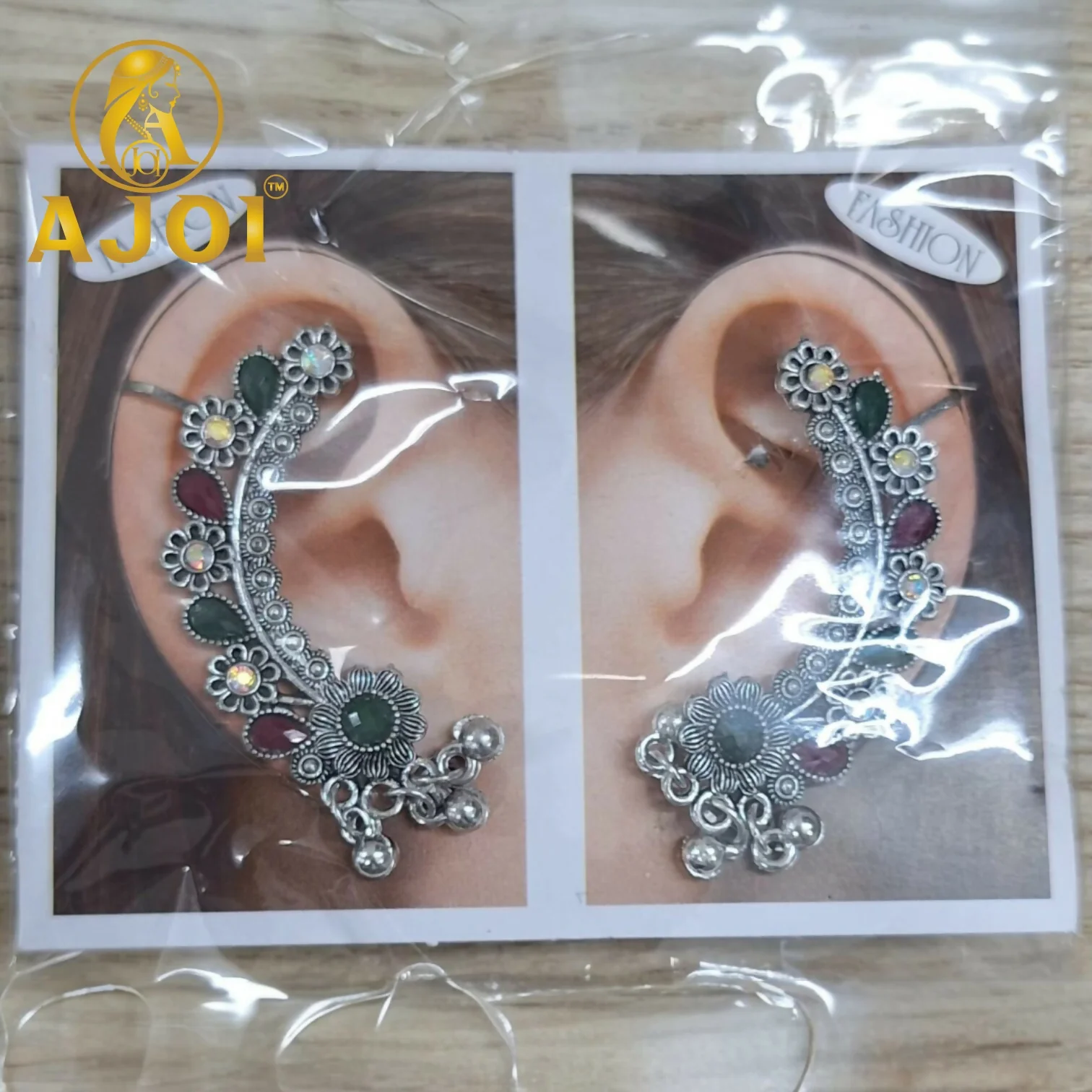 Elegant Heritage Silver Earrings - Image 4