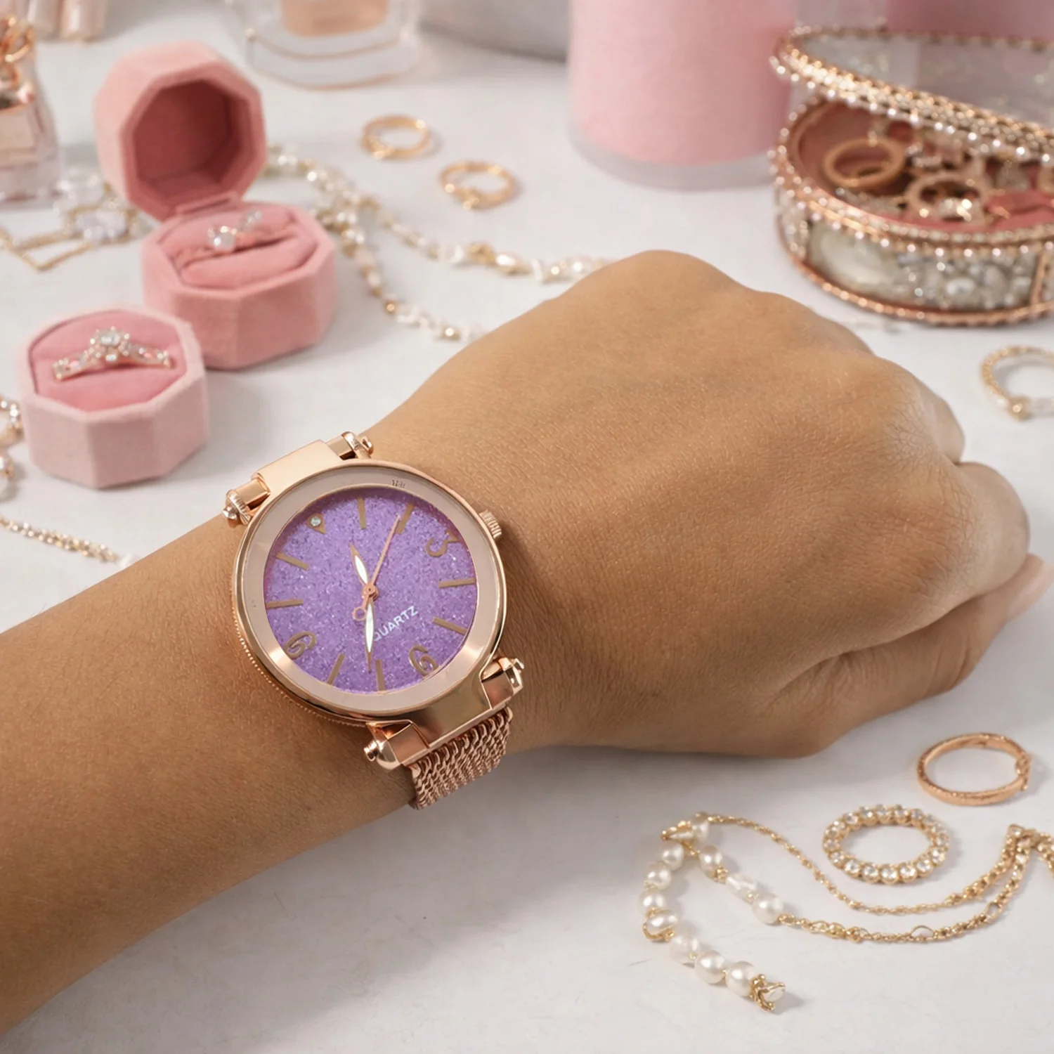 Elegant Ladies Wrist Watch with Stylish Dial and Premium Gift Box - Image 7