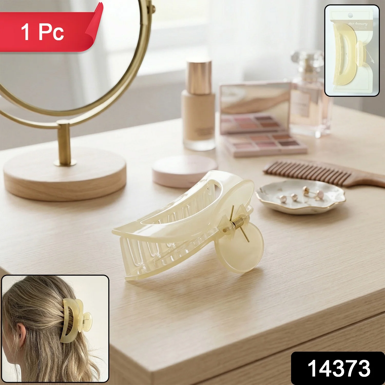 Elegant Large Hair Claw Clip (1 Pc) - Image 2