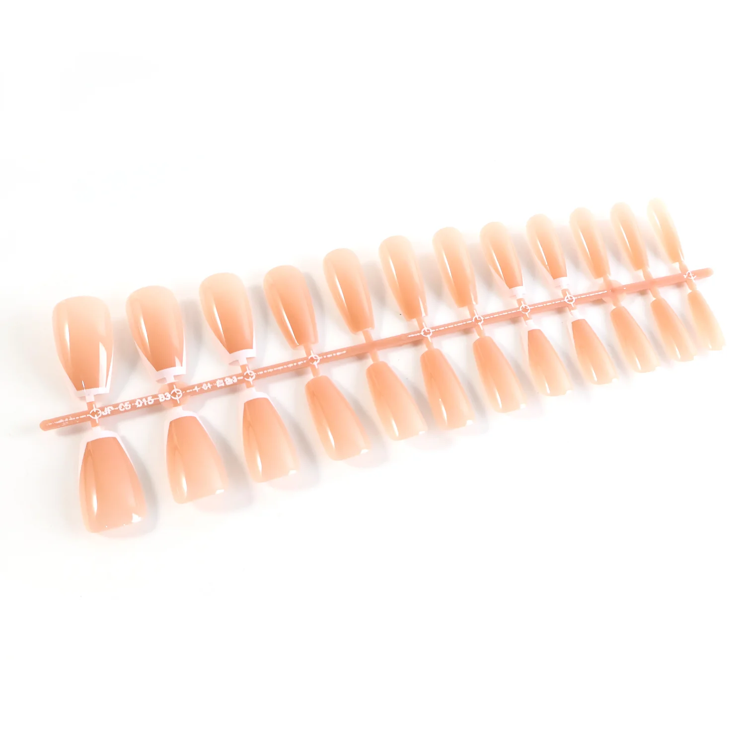 Elegant Nude Glossy Artificial Nail Tips fake nails (24 Pc Set) - Image 5