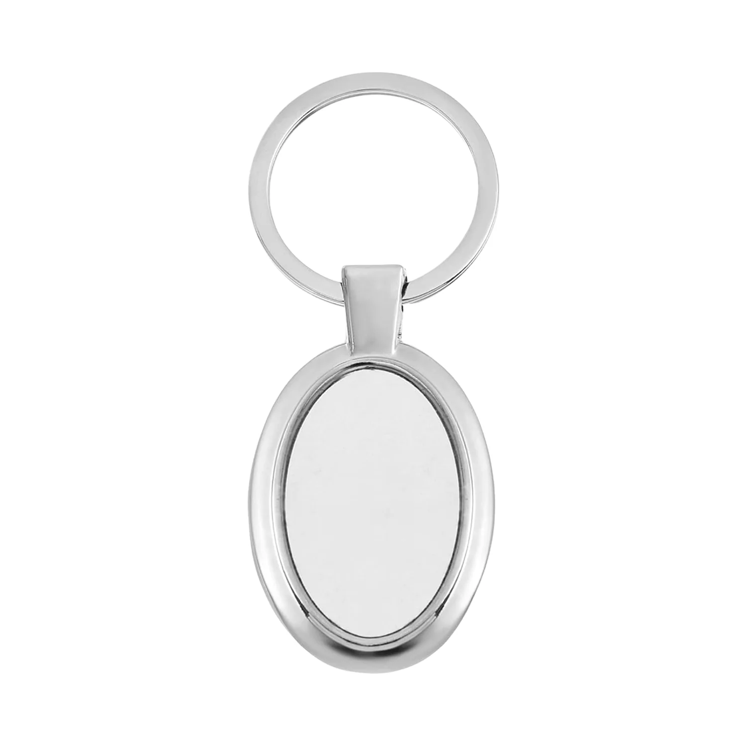 Elegant Oval Shape Metal Keychain for Personal Use - Image 5