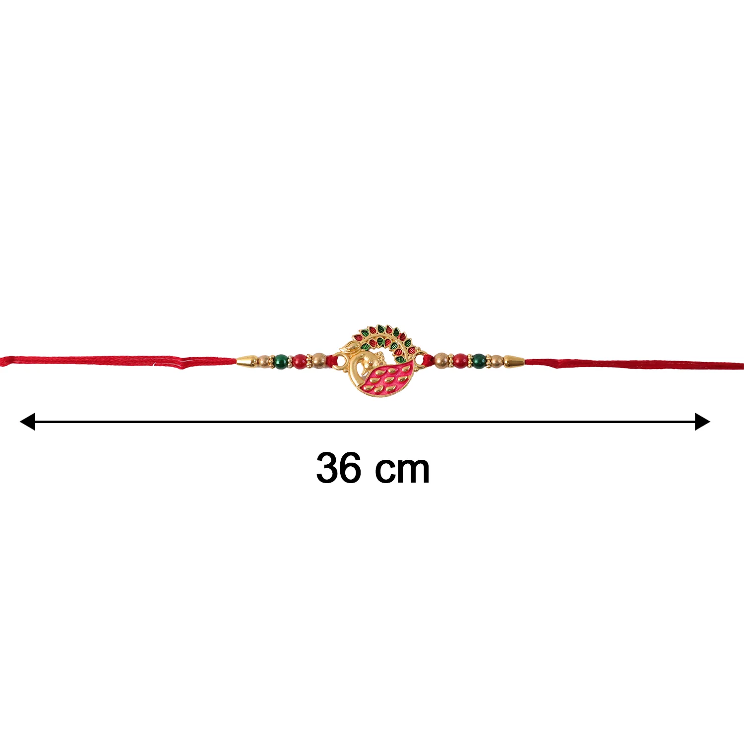 Elegant Peacock Design Rakhi (1 Pc) - Image 7