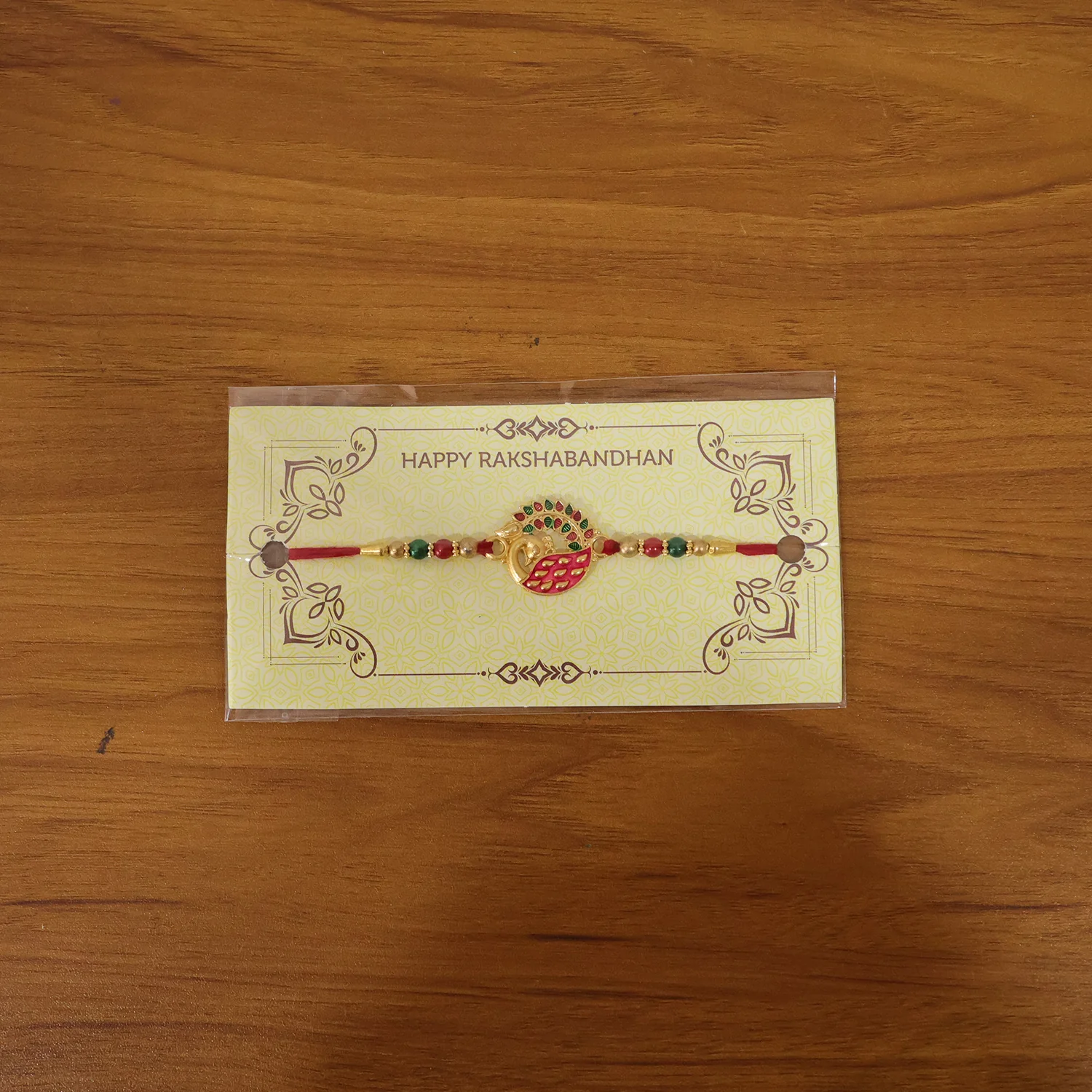 Elegant Peacock Design Rakhi (1 Pc) - Image 9