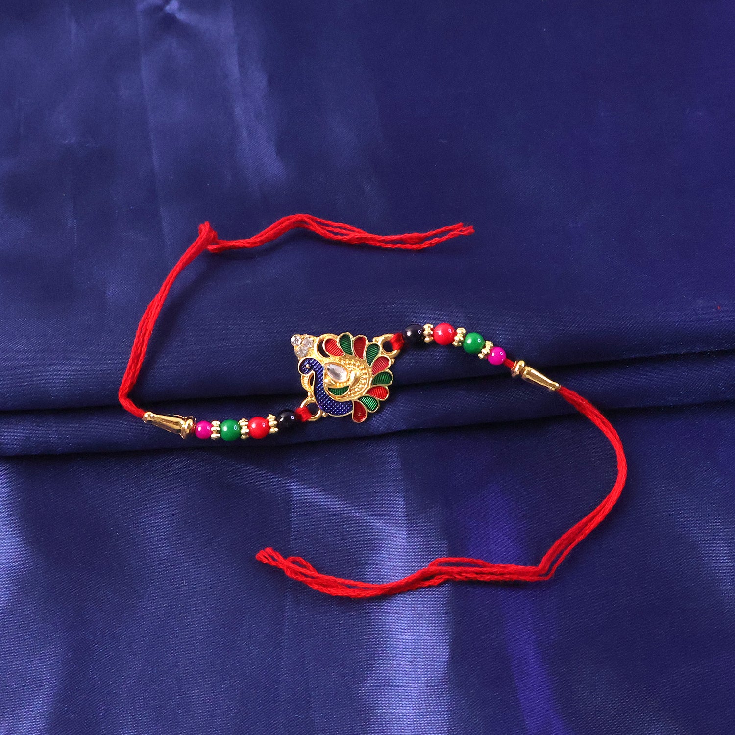 Elegant Peacock Designer Rakhi (1 Pc) - Image 7