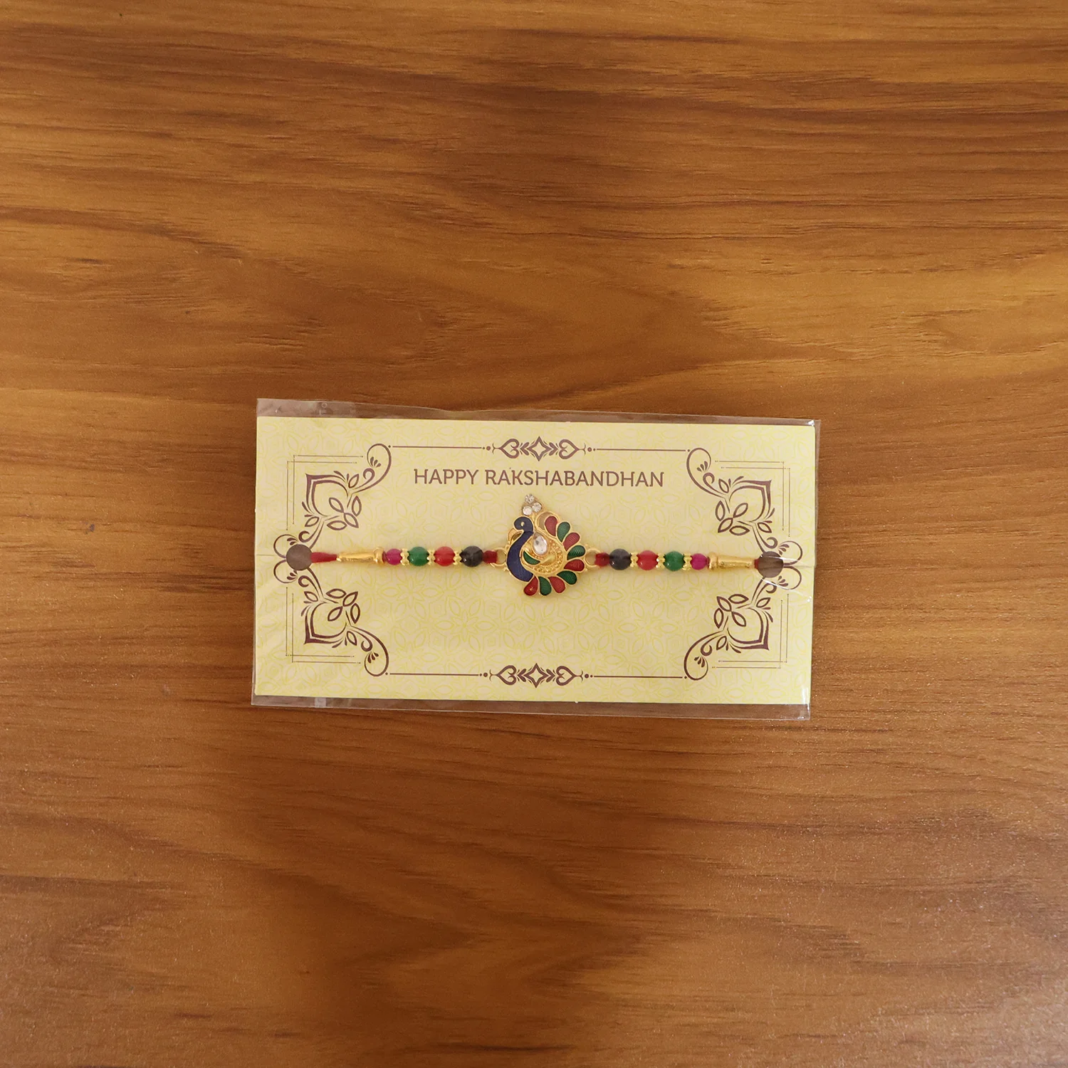 Elegant Peacock Designer Rakhi (1 Pc) - Image 8