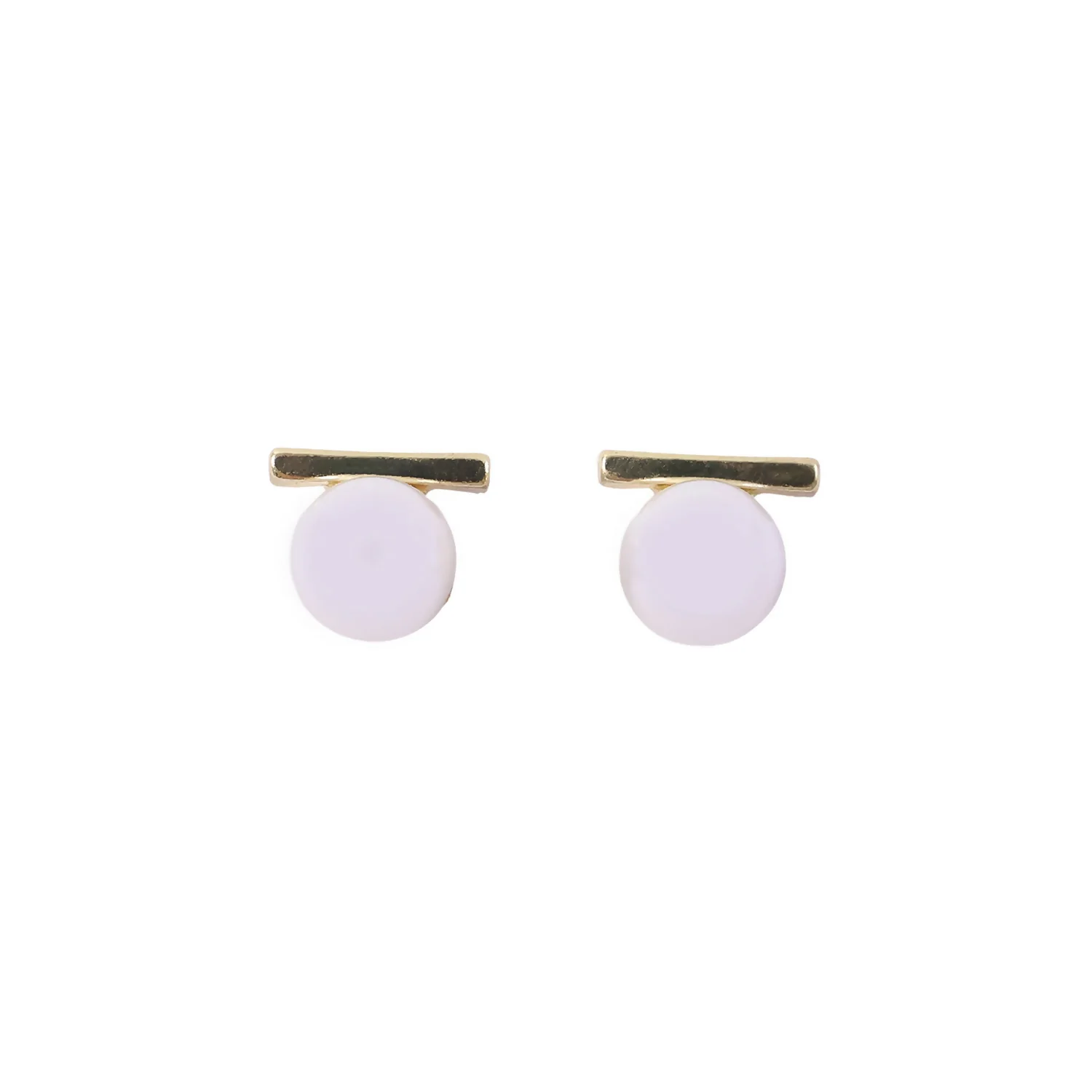 Elegant Pearl Bar Stud Earrings for Women | Minimal Gold Plated Korean Style Earrings | Daily Wear & Party Jewelry - Image 5