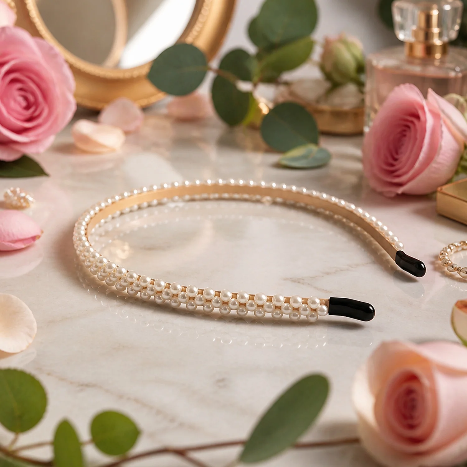 Slim Pearl Hairband Elegant Designer Headband for Women (1 Pc) - Image 7