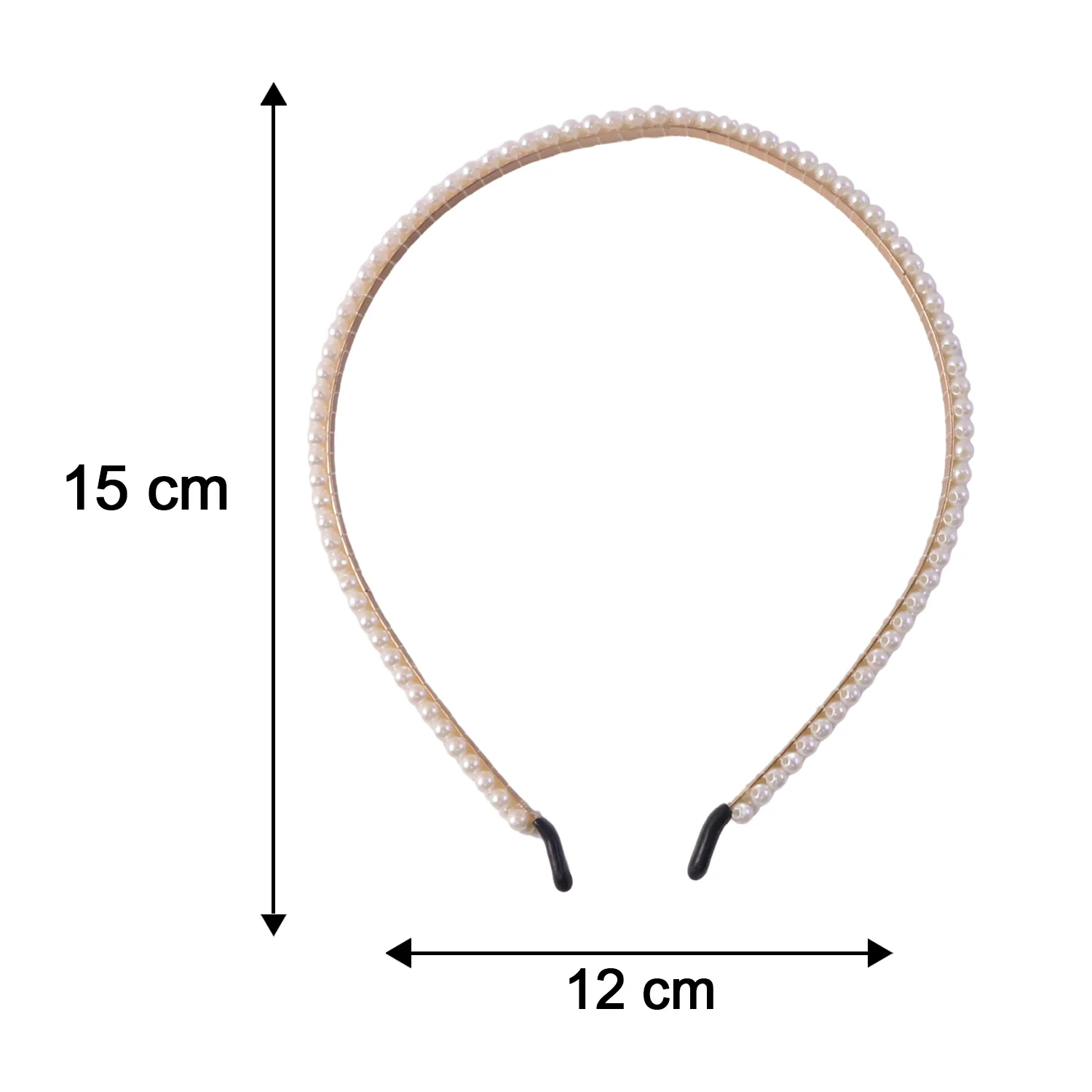 Premium Pearl Embellished Slim Hairband (1 Pc) - Image 6