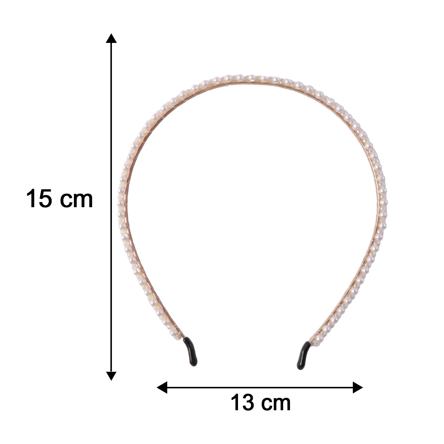 Premium Styling Pearl Embellished Stylish Hairband (1 Pc) - Image 6