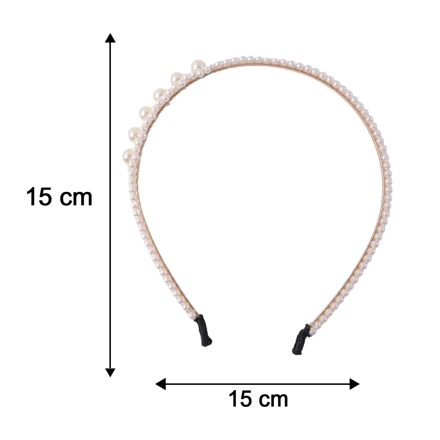 Pearl Beaded Designer Hairband for Women Stylish Headband (1 Pc) - Image 6