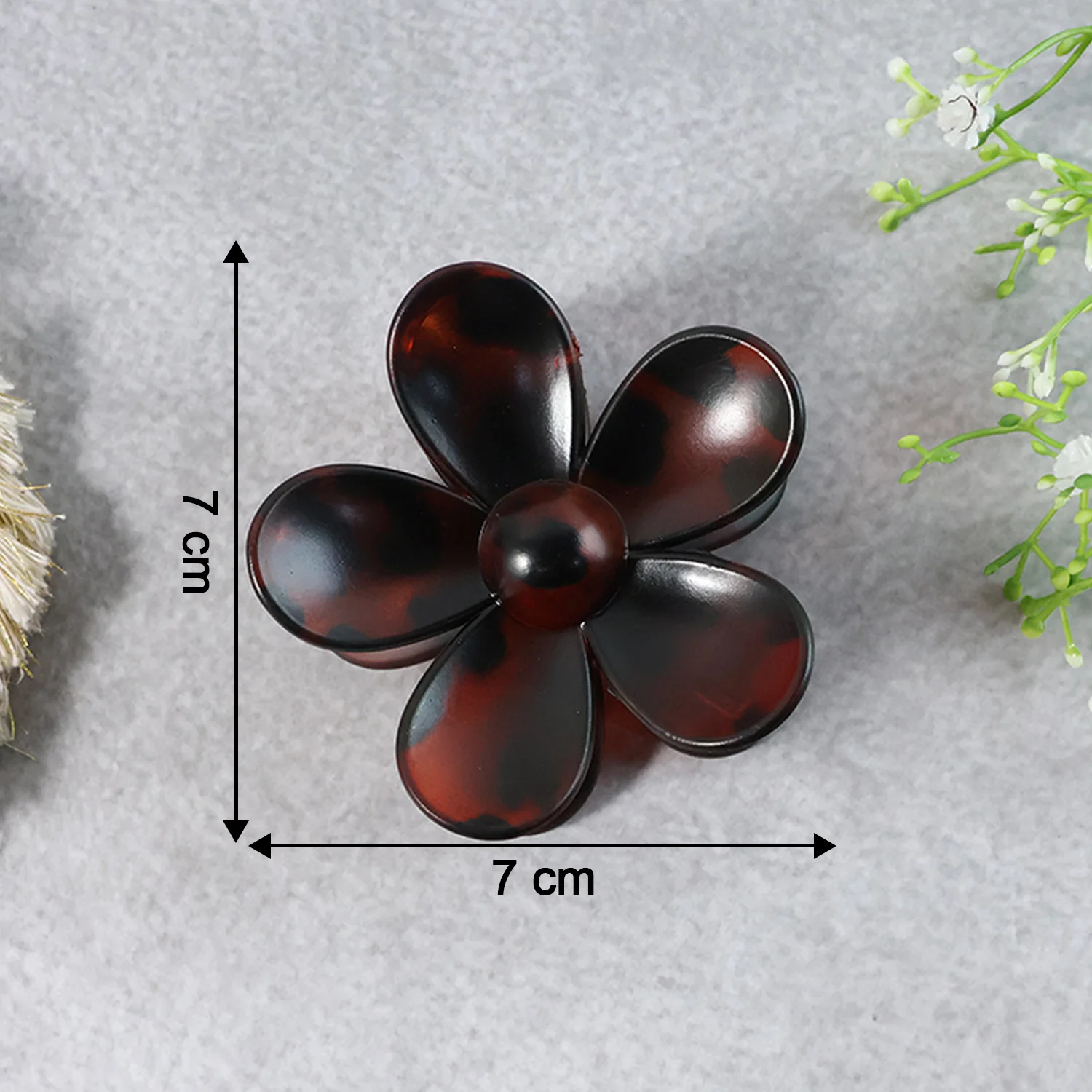 Elegant Plastic Flower Hair Clip (1 Pc / Mix Color) - Image 7