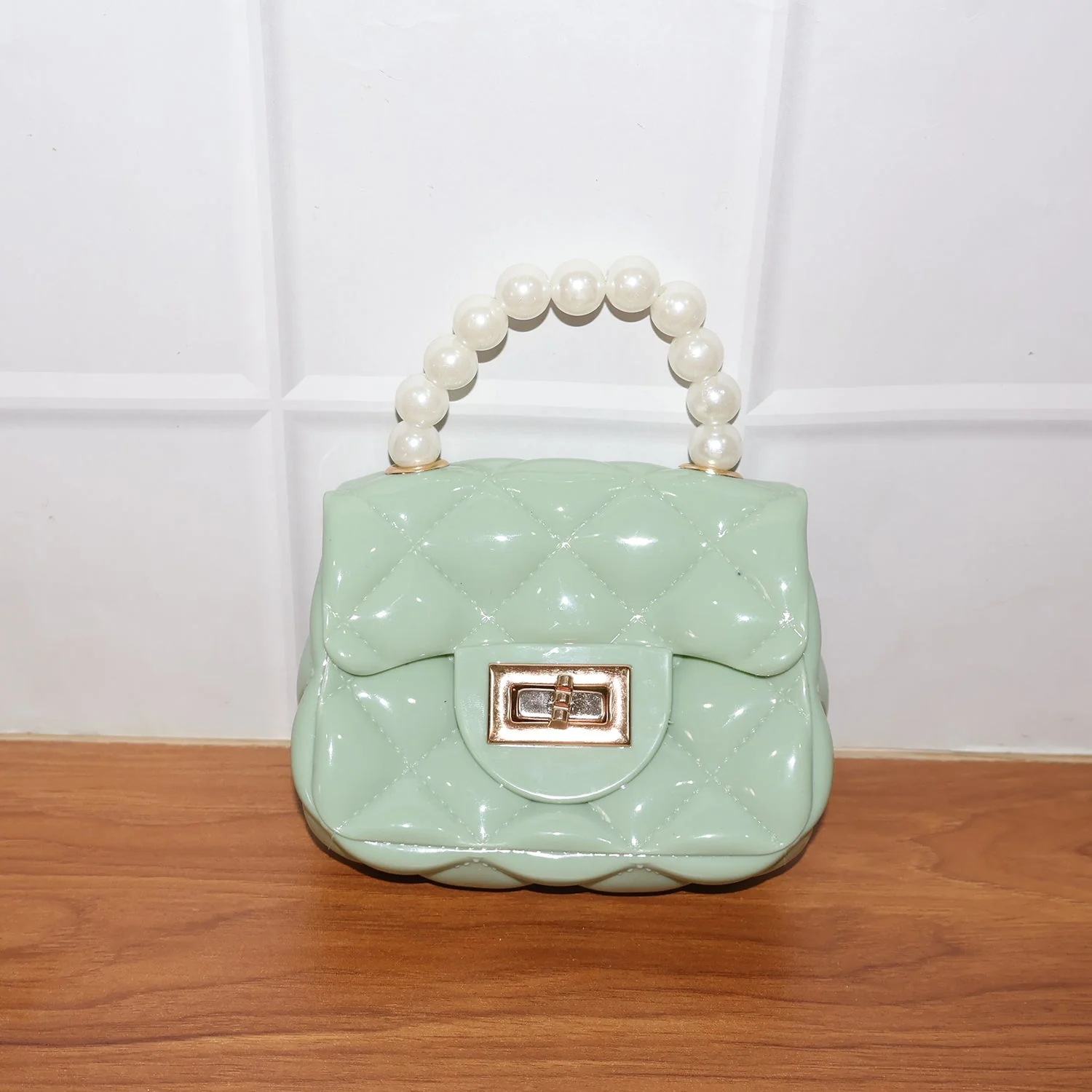 Elegant Quilted Mini Handheld & Sling Fashion Handbag (1 PC) - Image 10
