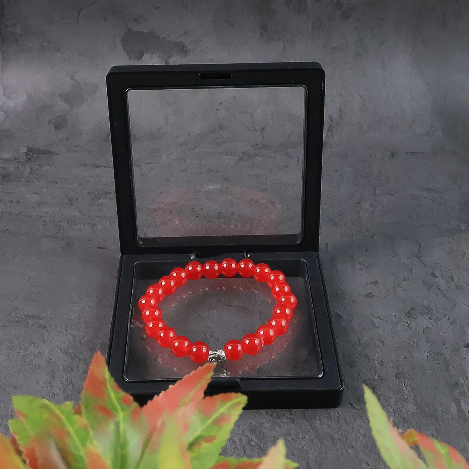 Elegant Red Buddha Charm Bracelet With Air-Tight Display Box - Image 3