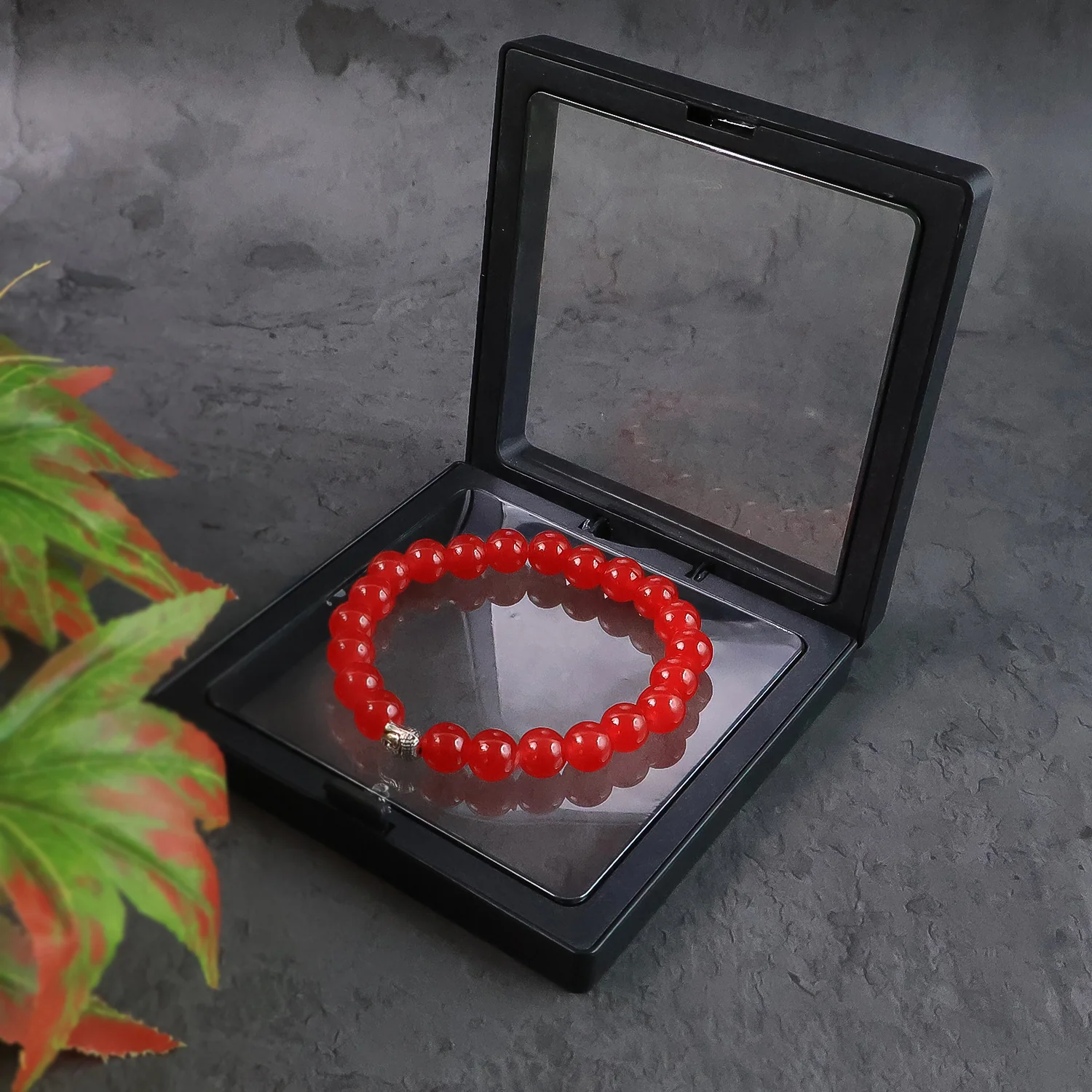 Elegant Red Buddha Charm Bracelet With Air-Tight Display Box - Image 4