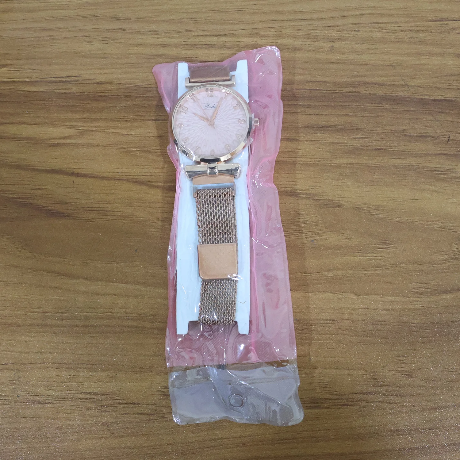 Elegant Rose Gold Finish Analog Wrist Watch (1 Pc) - Image 7