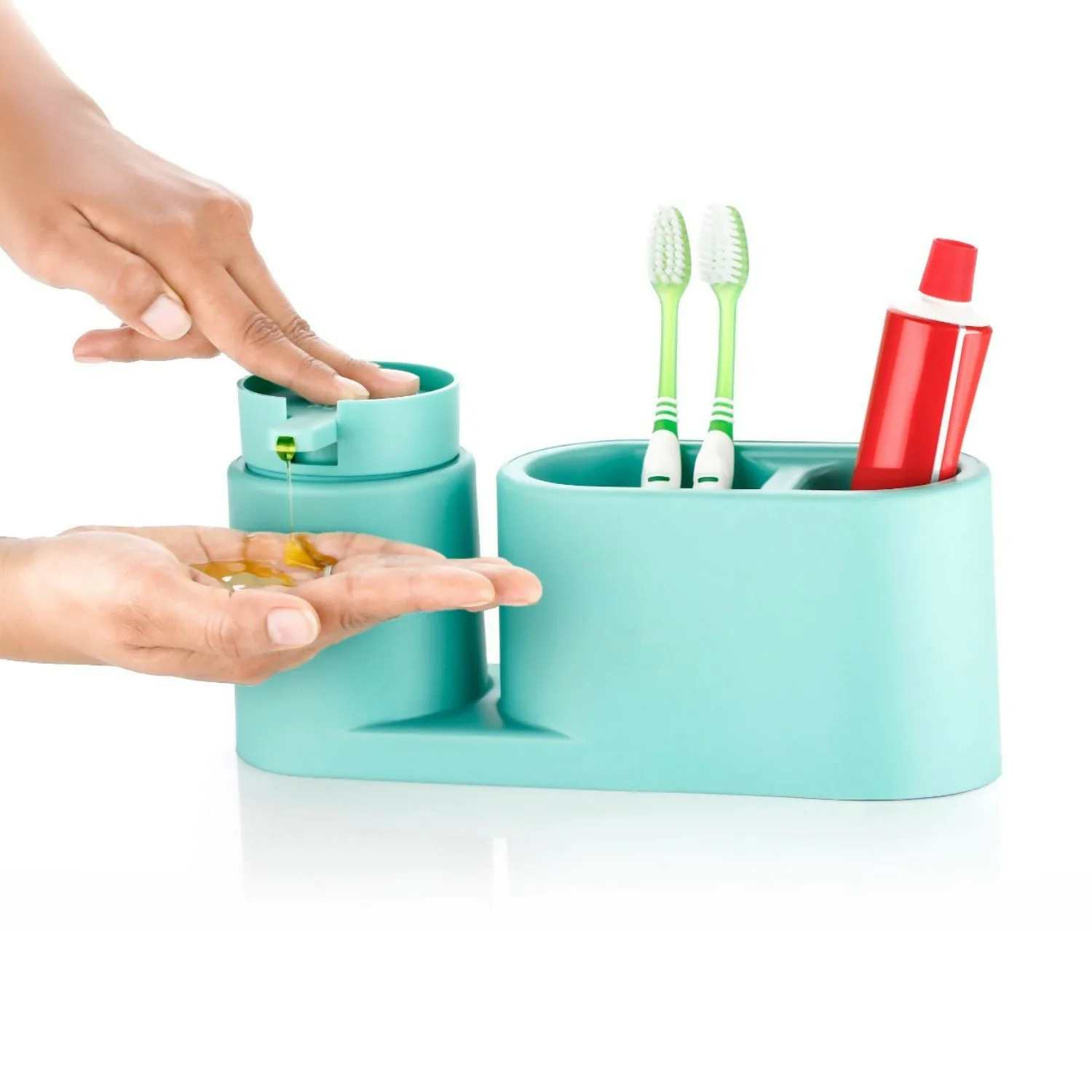 Elegant Soap Dispenser with Holder - Image 4