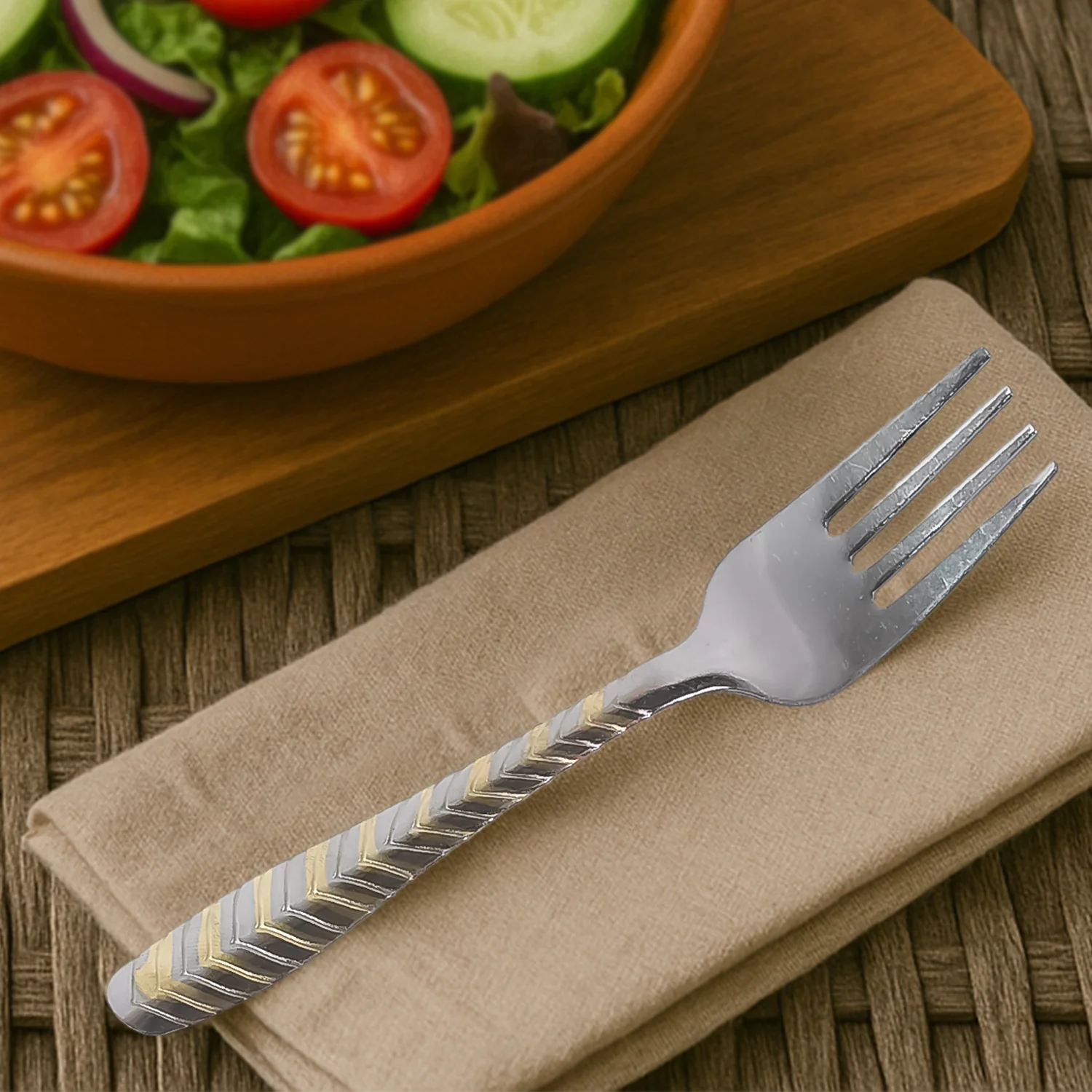 Elegant Stainless Steel Fork (6 Pcs Set) - Image 4