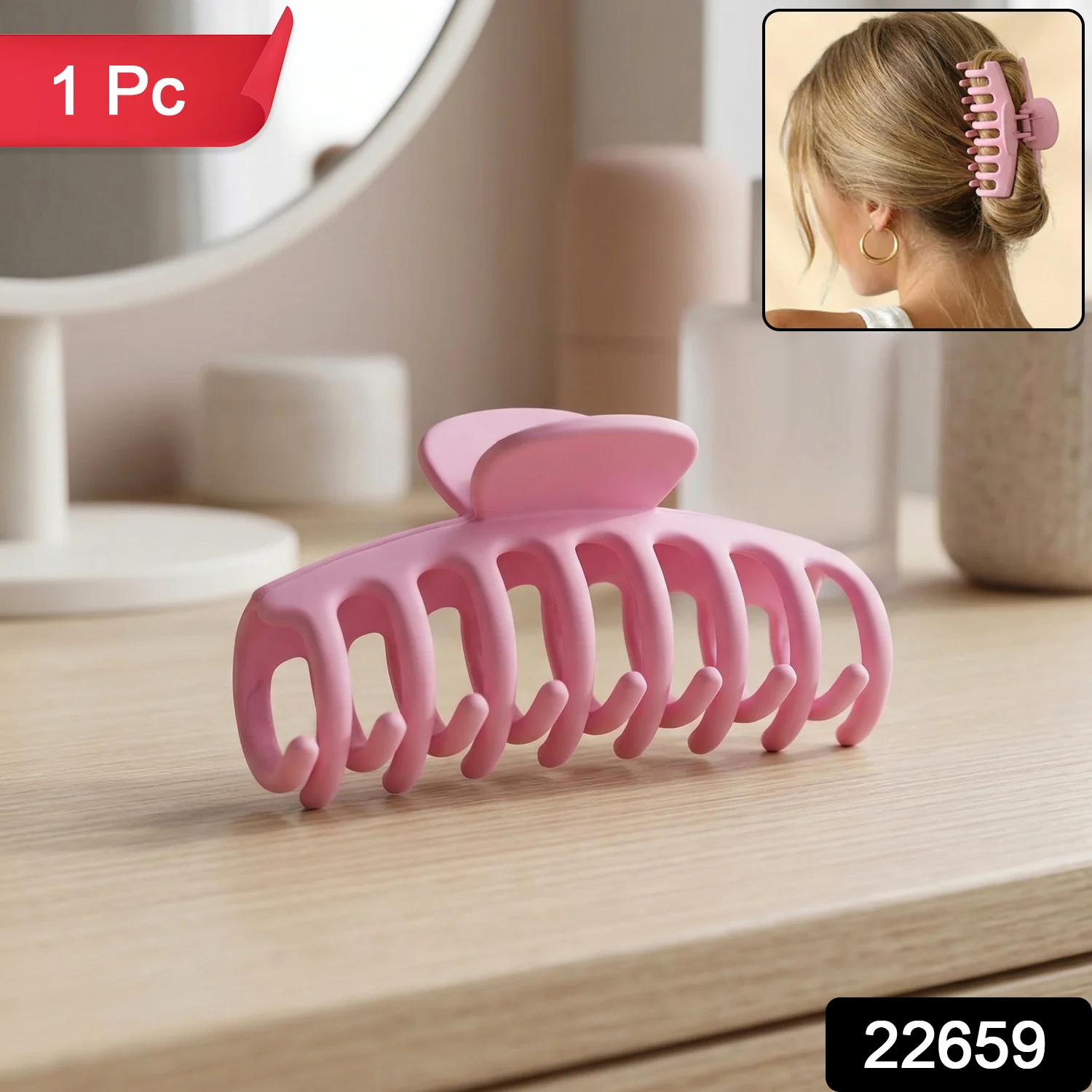 Elegant Strong Grip Hair Claw Clip for Women (1 Pc) - Image 2