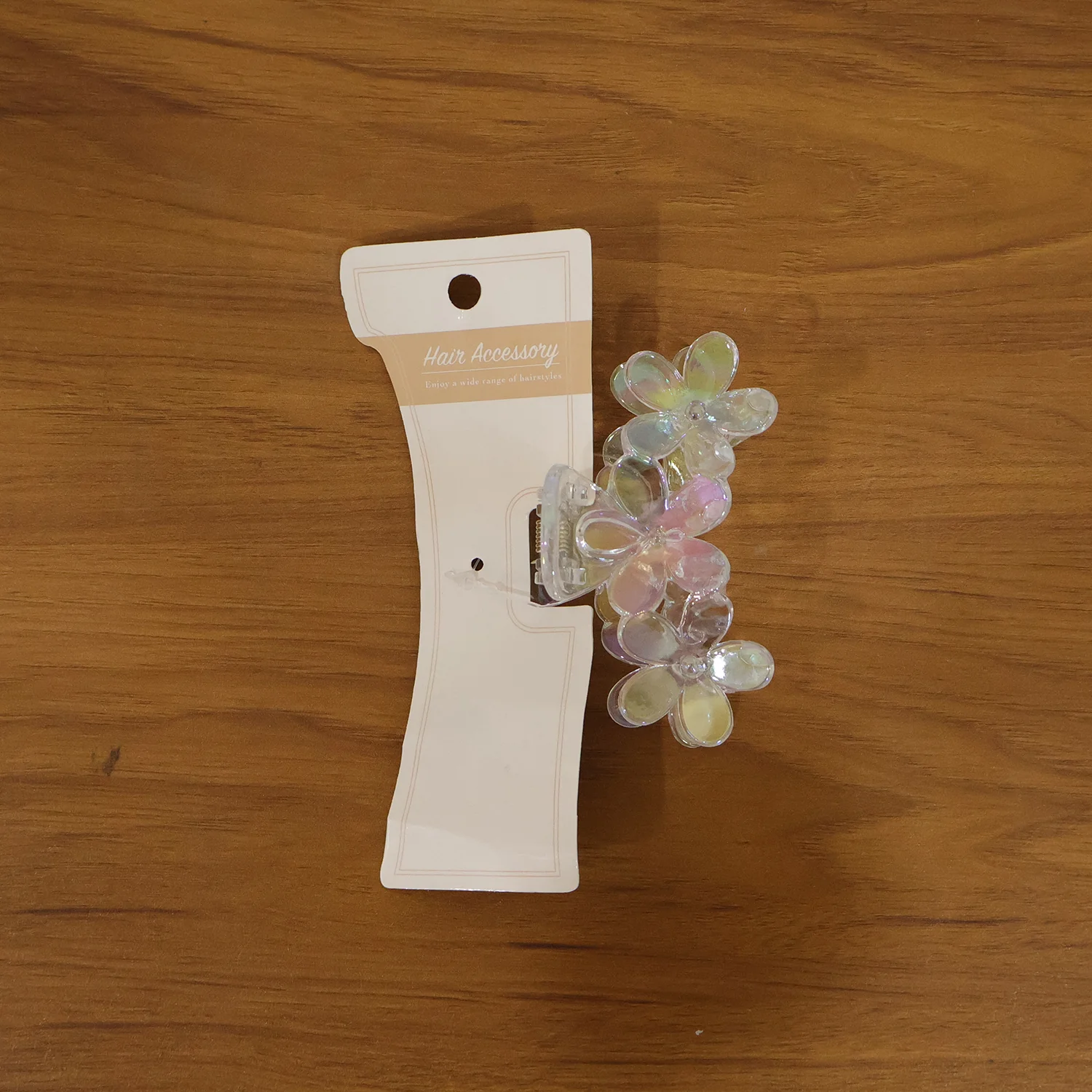 Elegant Transparent Floral Hair Claw Clip (1 Pc) - Image 8