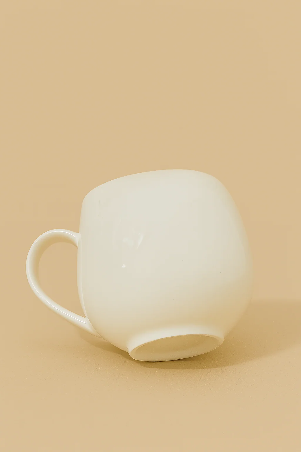 Elegant White Ceramic "King" Printed Mug with Crown Design - Image 2