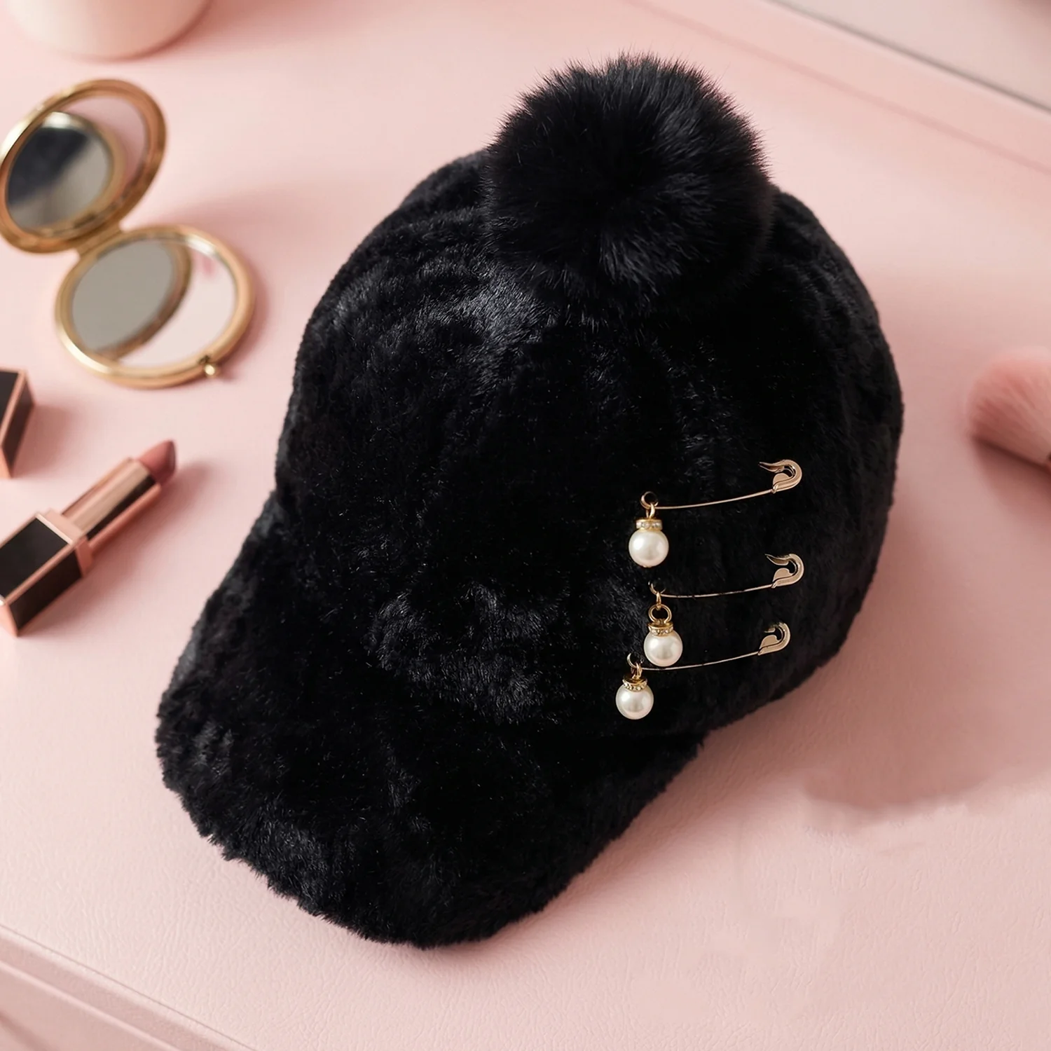 Elegant Winter Fur Cap for Women (1 Pc) - Image 5