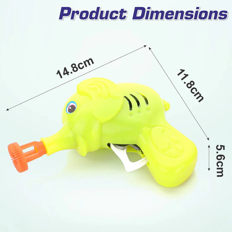 Elephant Bubble Gun for Kids - Includes Bubble Solution - Image 4