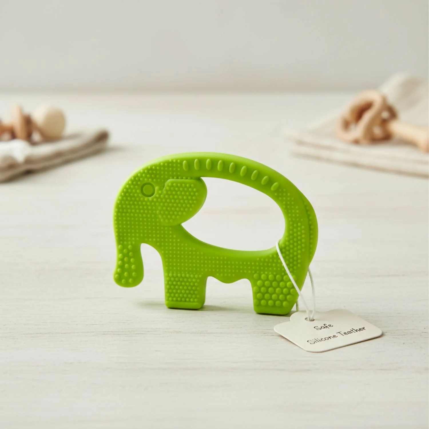 Elephant Shaped Silicon Baby Teether - Image 2