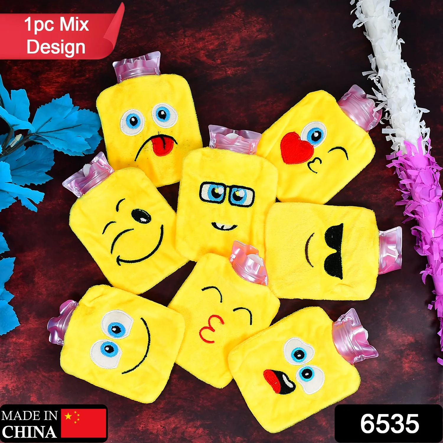 Fun Emoji Relief (1 Pc): Mini Hot Water Bag for Aches & Pains - Image 2
