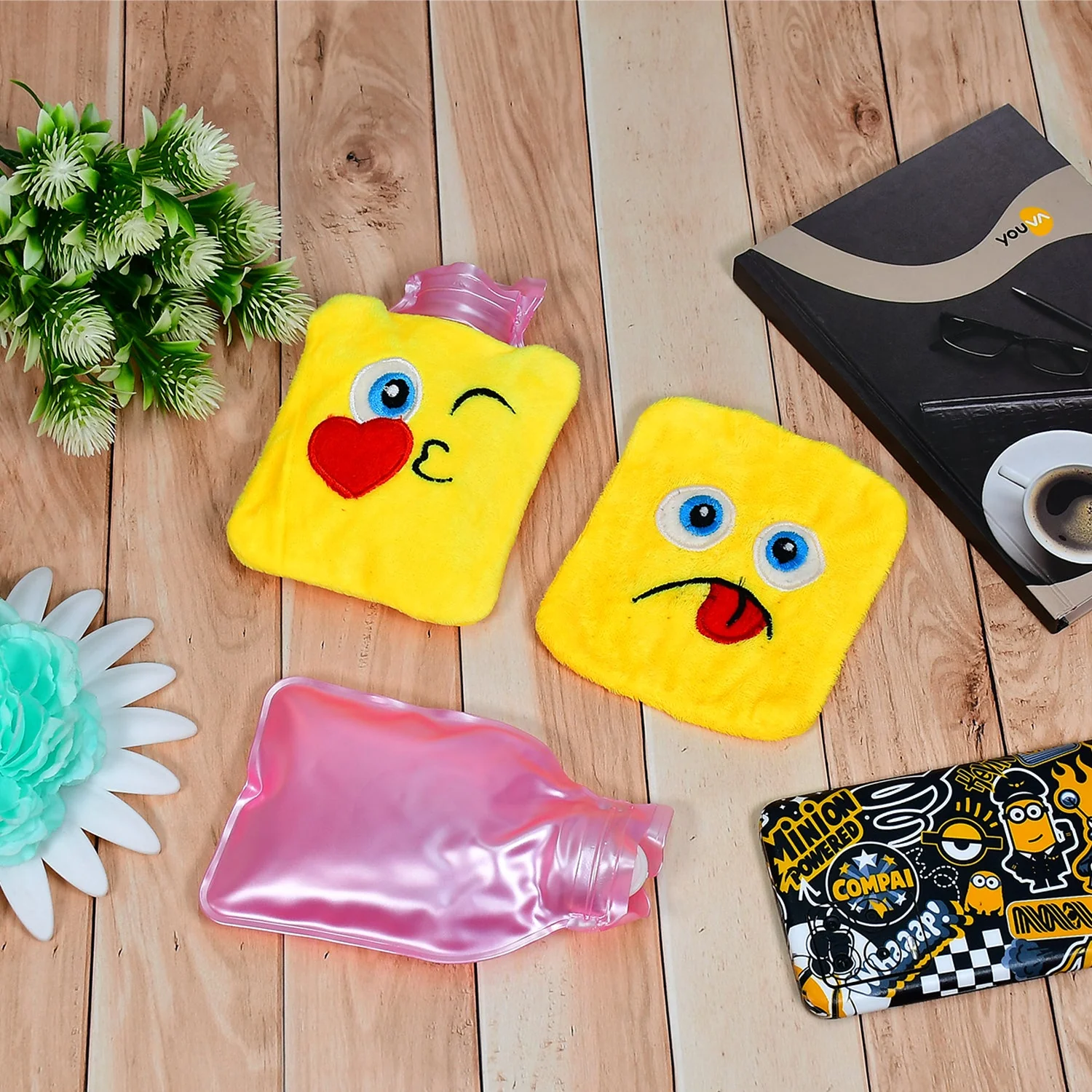 Fun Emoji Relief (1 Pc): Mini Hot Water Bag for Aches & Pains - Image 5