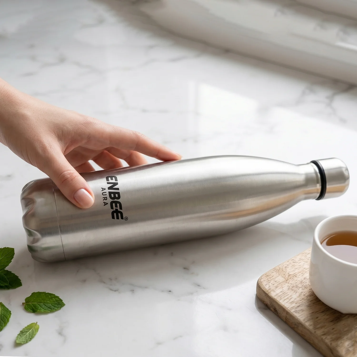 ENBEE Aura Stainless Steel Insulated Water Bottle (1 Pc, 1000 ML) - Image 8