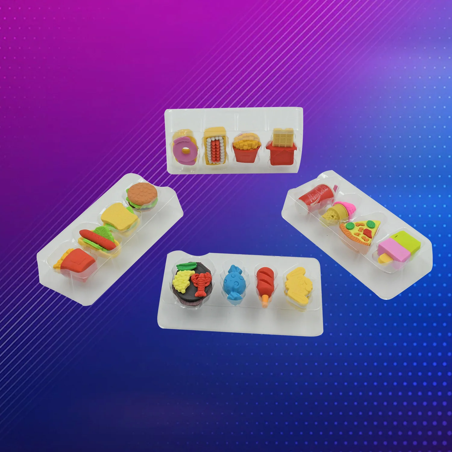 Fun Erasers for Kids! Mix & Match: Food & Drink Erasers (Set of 1) - Image 4
