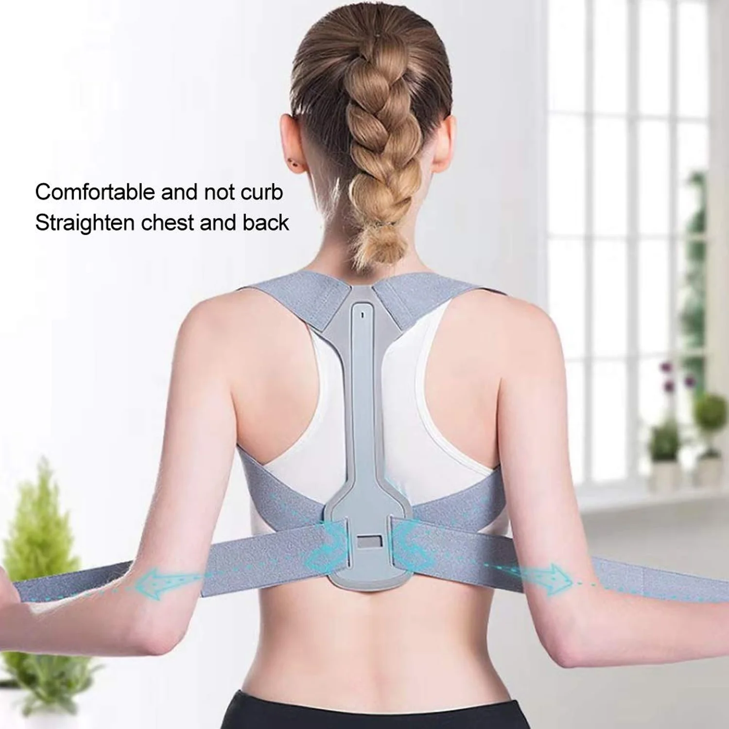 Ergonomic Adjustable Back Posture Corrector Support Belt (1 Pc, Medium) - Image 3