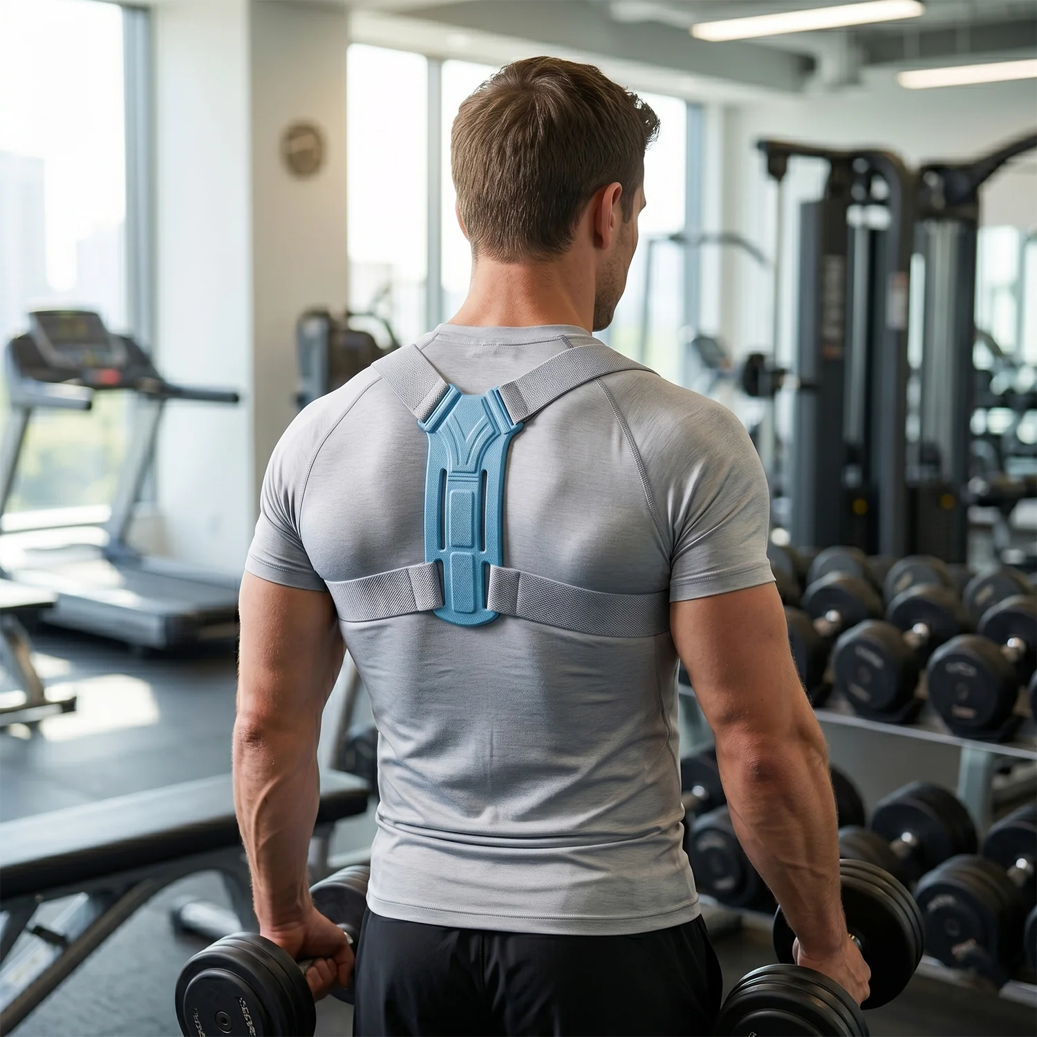 Ergonomic Adjustable Back Posture Corrector Support Belt (1 Pc, Mix Size & Design) - Image 4