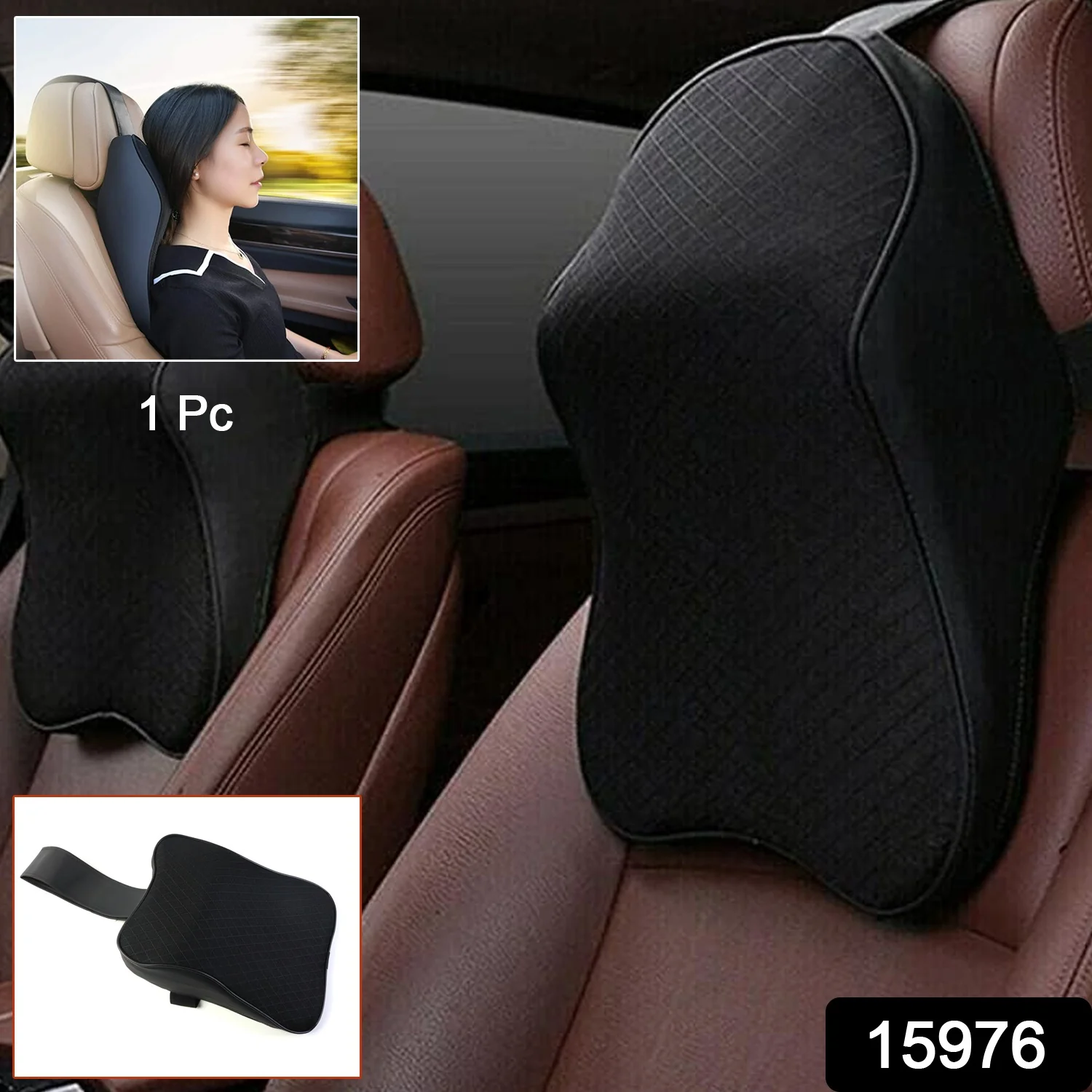 Ergonomic Car Seat Headrest Neck Support Cushion (1 Pc) - Image 2