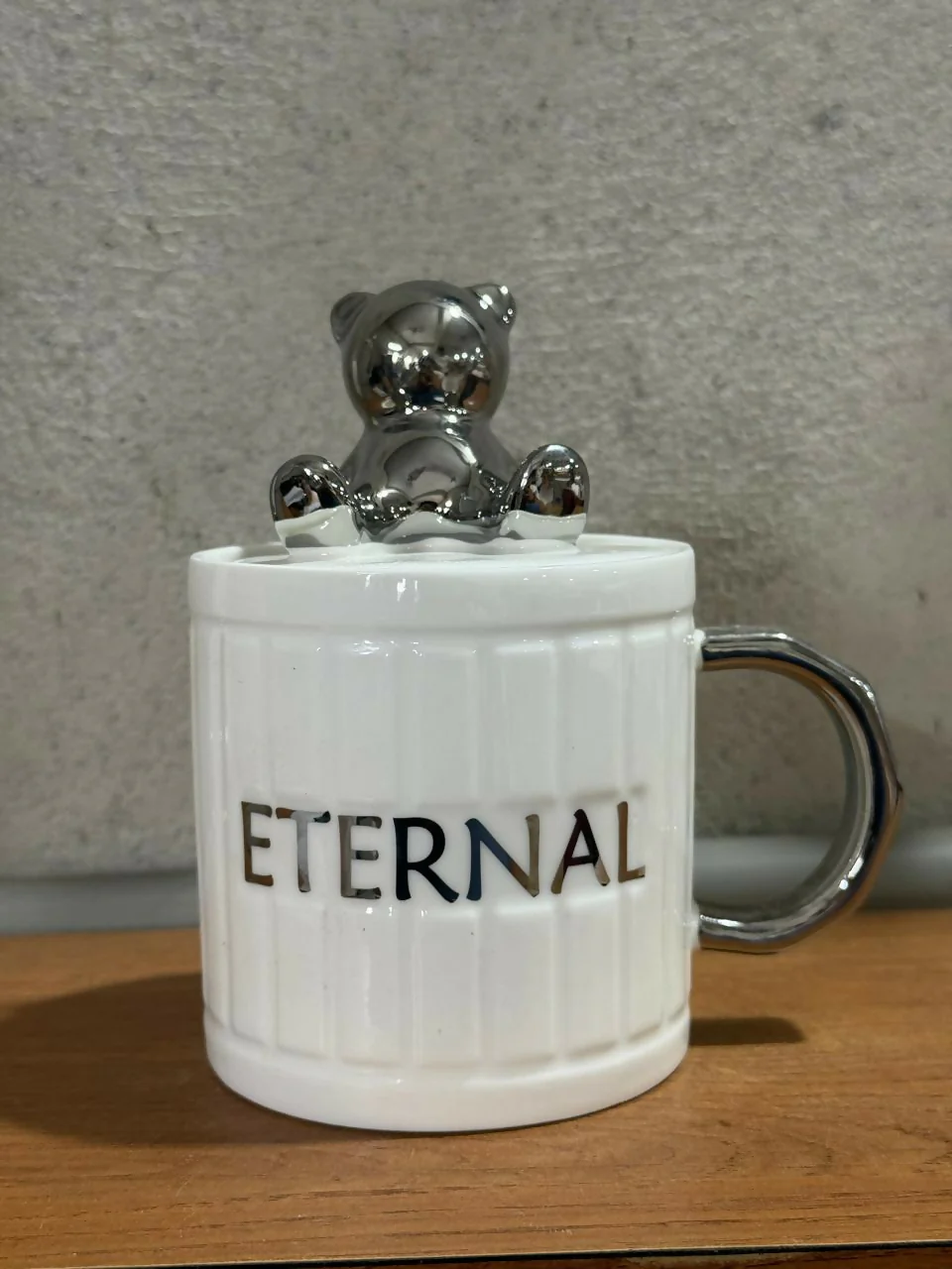 Ceramic Mug with 3D Bear Lid & Metallic Handle – Cute Gift Cup - Image 6
