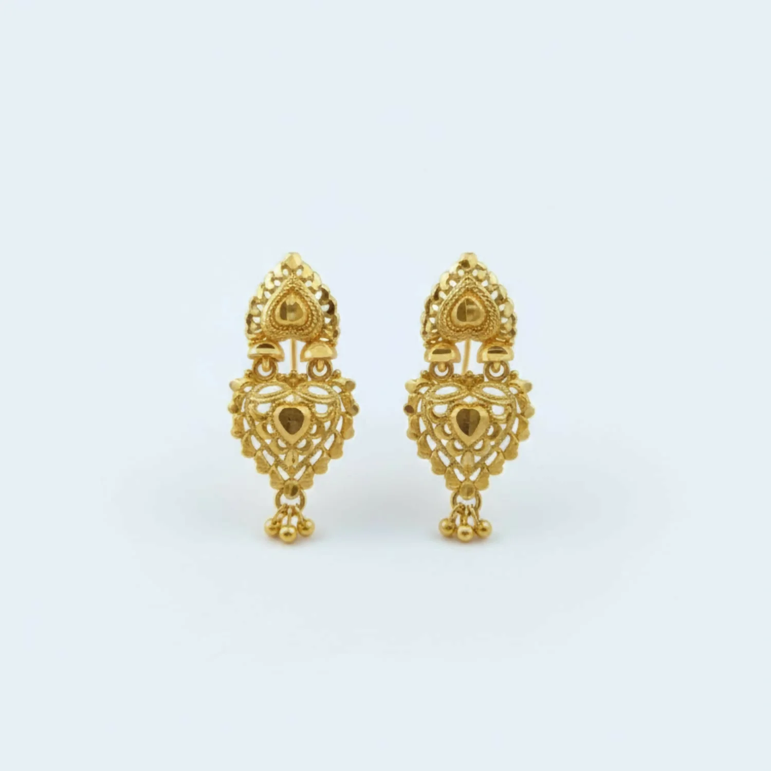 Ethnic Golden Drop Jhumka Earrings | Girls & Women Special - Image 4