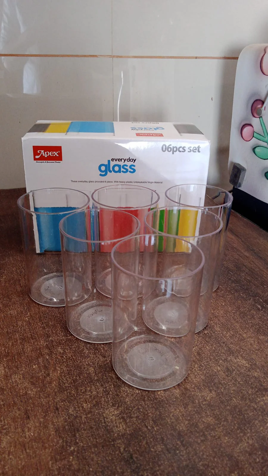 Apex Everyday Plastic Glass Set – 6 Pieces Lightweight & Unbreakable - Image 8