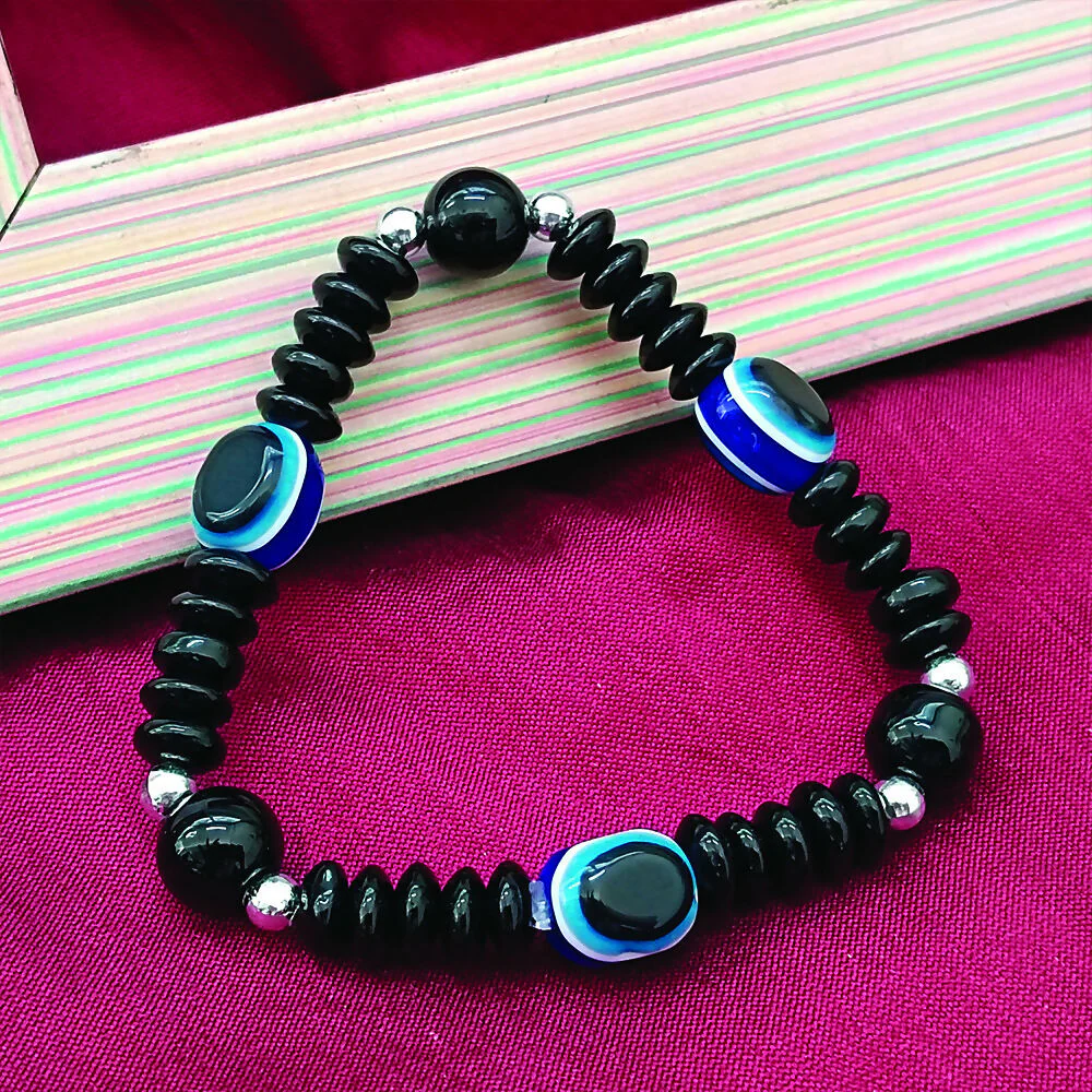Evi lEye Black Beads Bracelet - Image 2