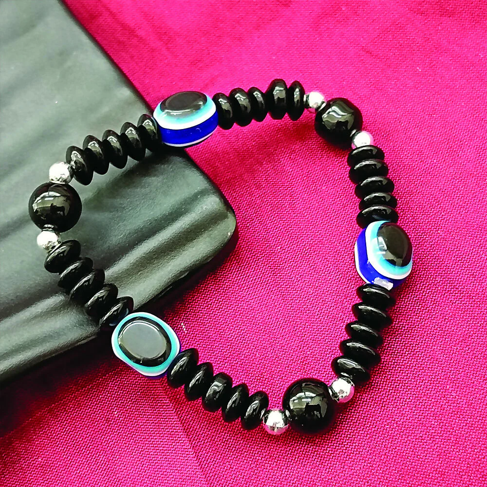 Evi lEye Black Beads Bracelet - Image 4