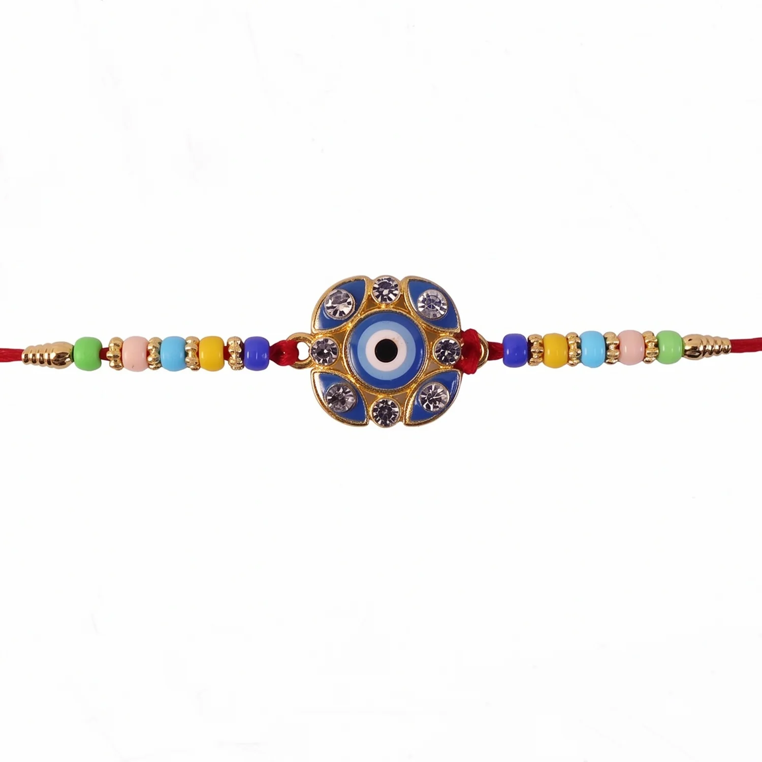 Evil Eye Floral Petal Designer Rakhi - Image 5