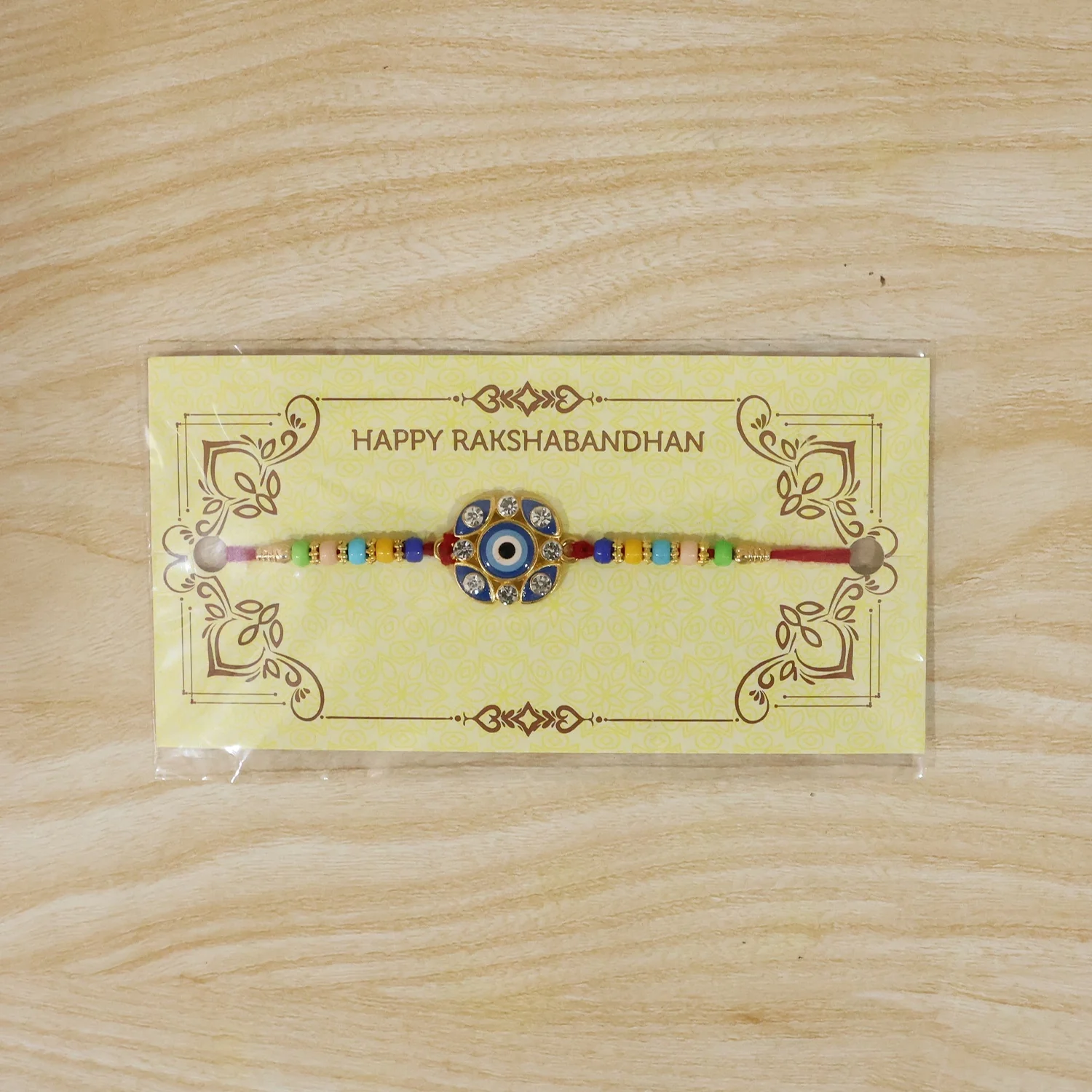 Evil Eye Floral Petal Designer Rakhi - Image 7