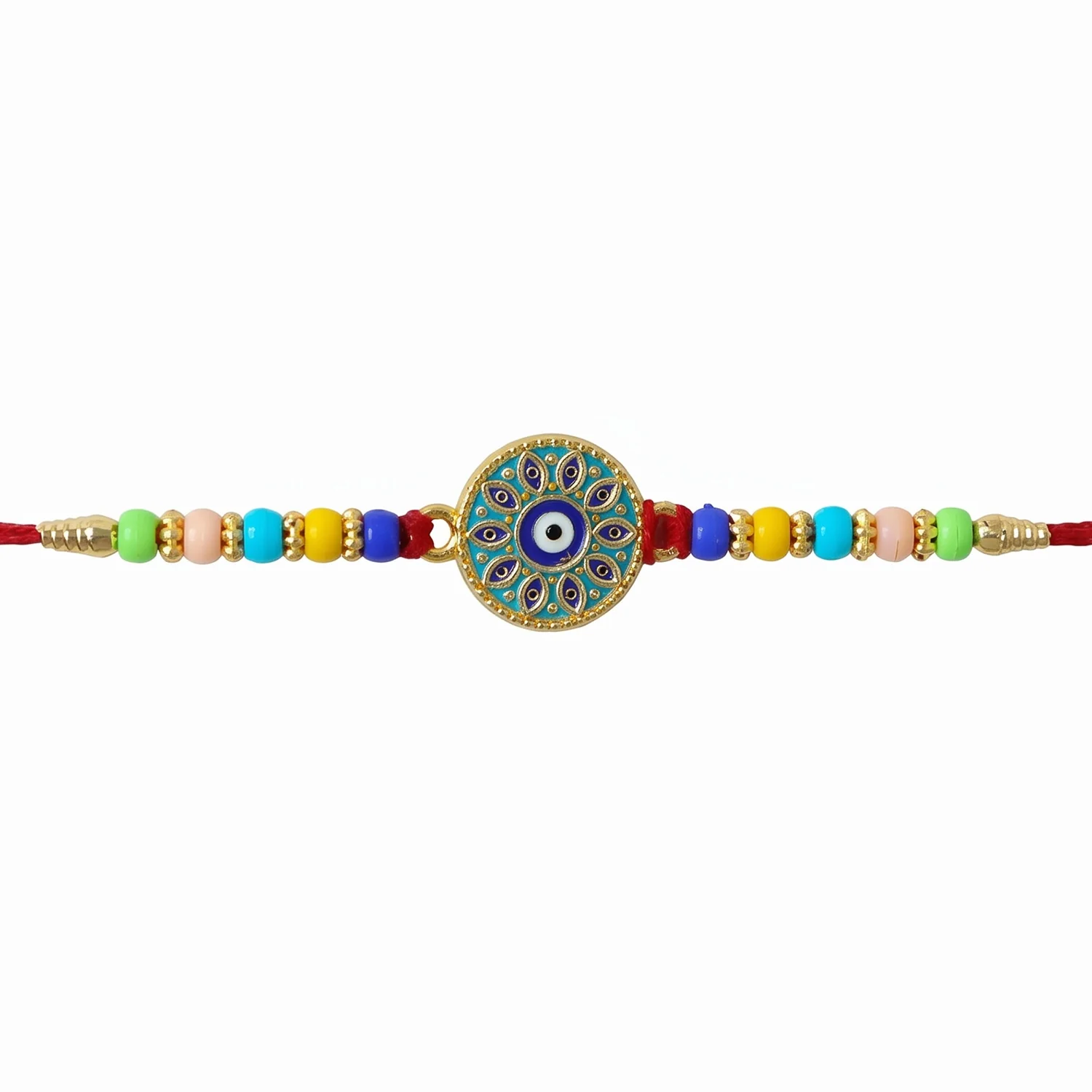 Evil Eye Mandala Round Designer Rakhi - Image 5
