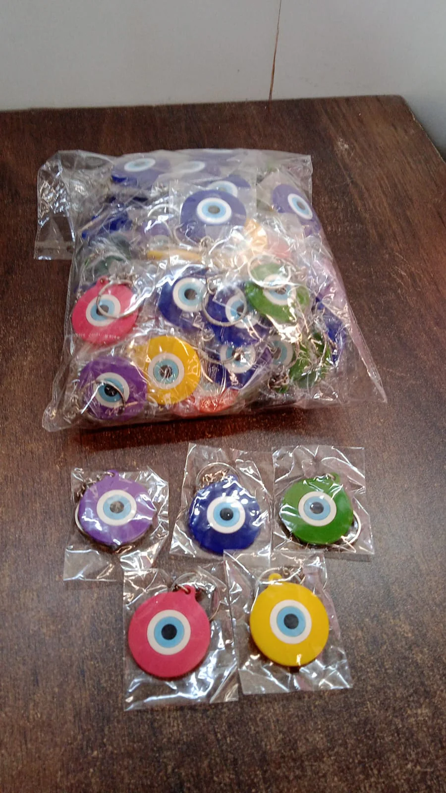 Evil Eye Rubber / Silicone Keychain (1 Pc / Mix Color) - Image 6