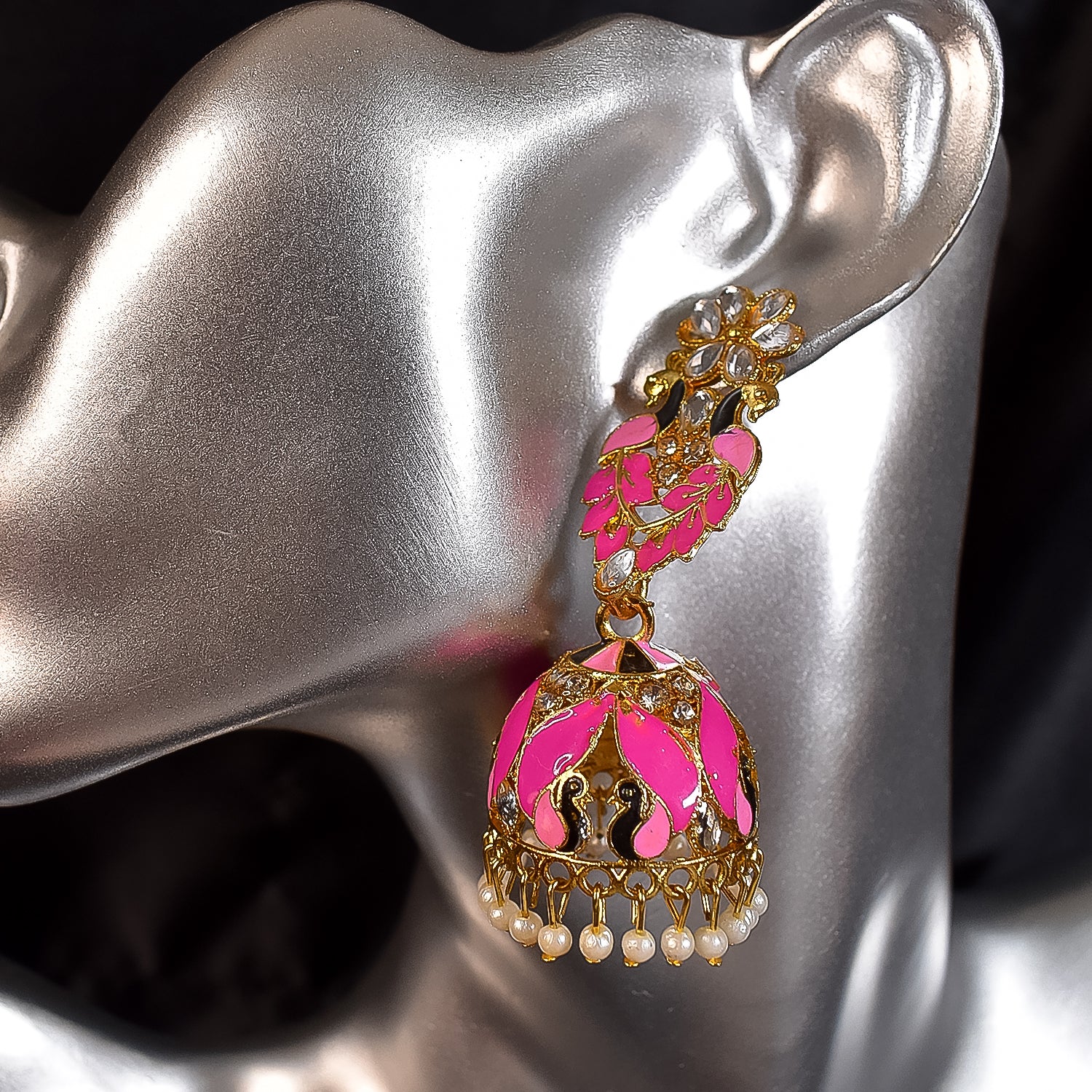 Exquisitely Crafted New-Design Jumka Earrings Intricate Detailing and Timeless Appeal - Image 3