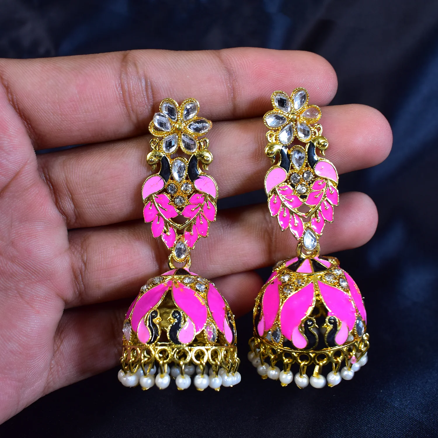 Exquisitely Crafted New-Design Jumka Earrings Intricate Detailing and Timeless Appeal - Image 4
