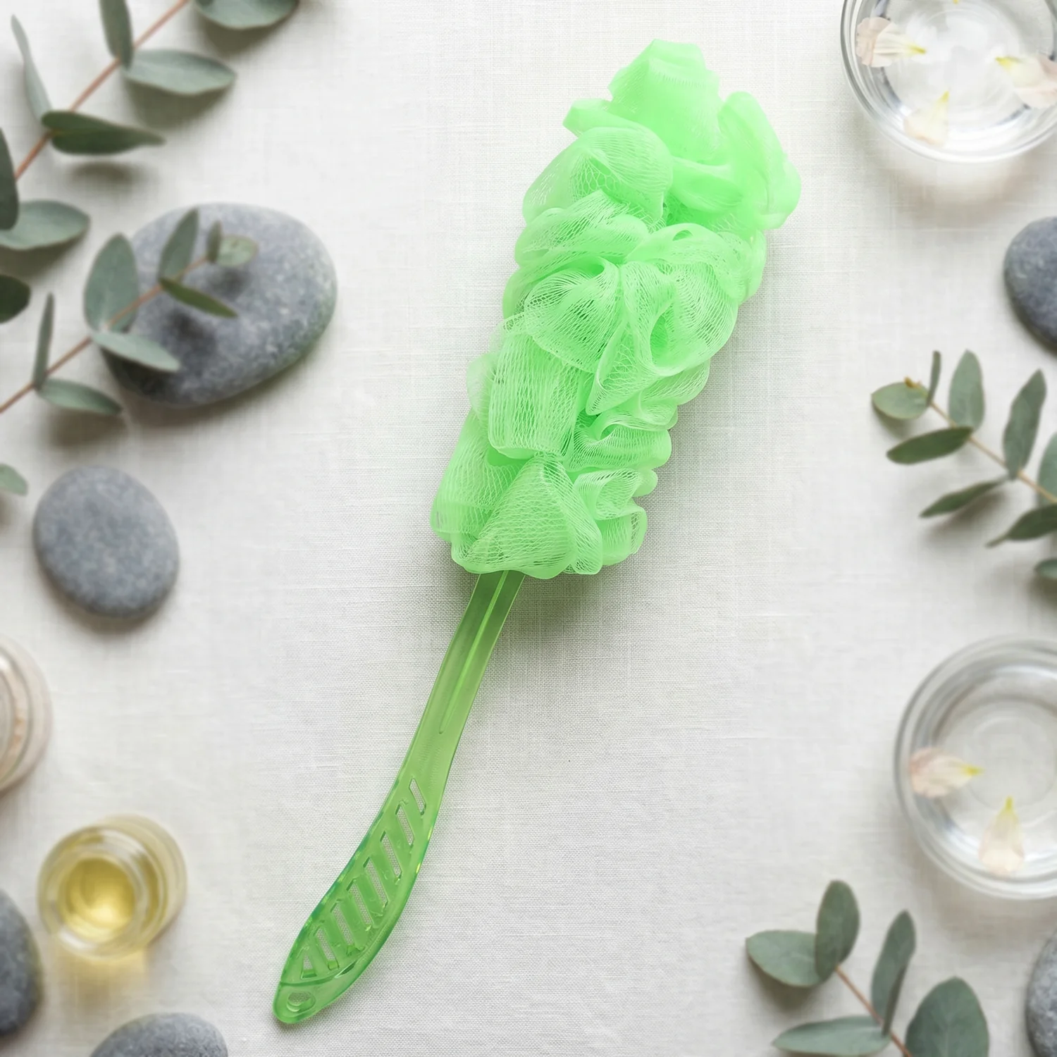 Extra Long Handle Bath Loofah Brush 45 cm Reach Shower Body Scrubber (1 Pc) - Image 8
