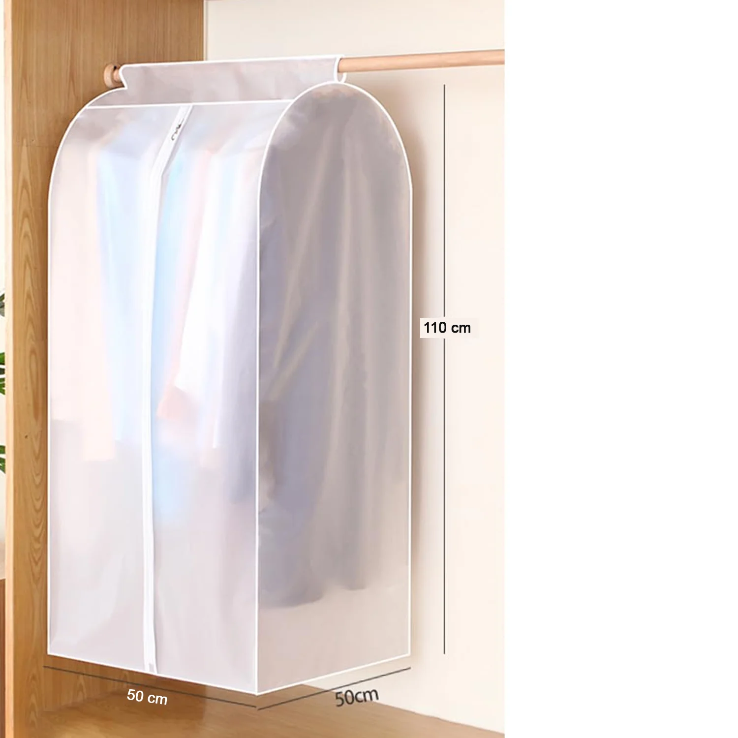 Extra-Long Hanging Garment Storage Cover (110 × 50 cm, 1 Pc) - Image 4