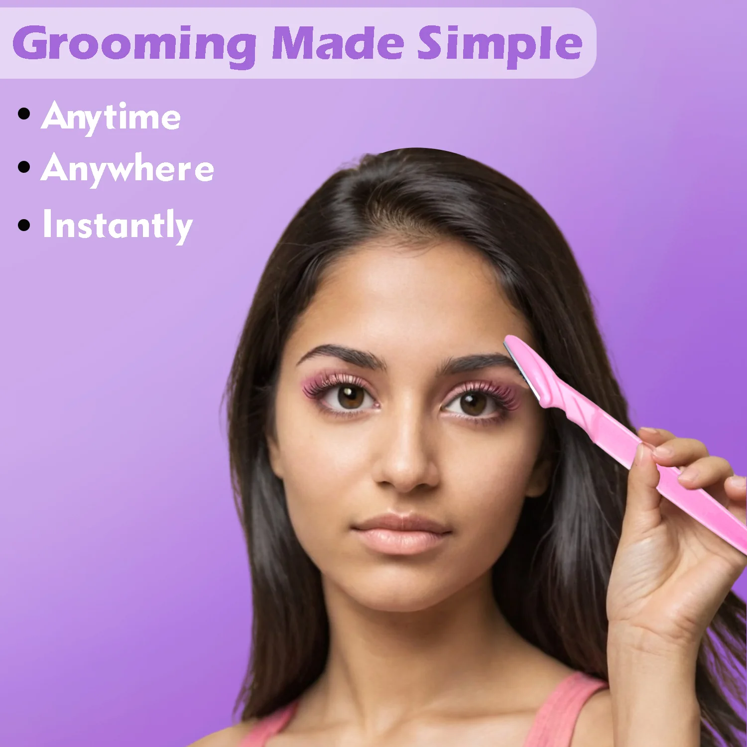 Eyebrow Painless Facial Hair Remover Razor for Face, Women and Men (3 Pack) - Image 4