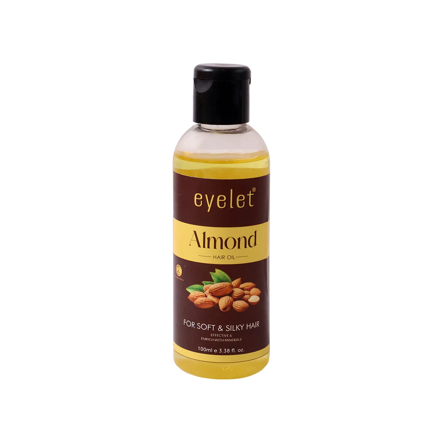 Eyelet Almond Hair Oil 100ml – Enriched with Minerals for Soft & Silky Hair (100 ML) - Image 5