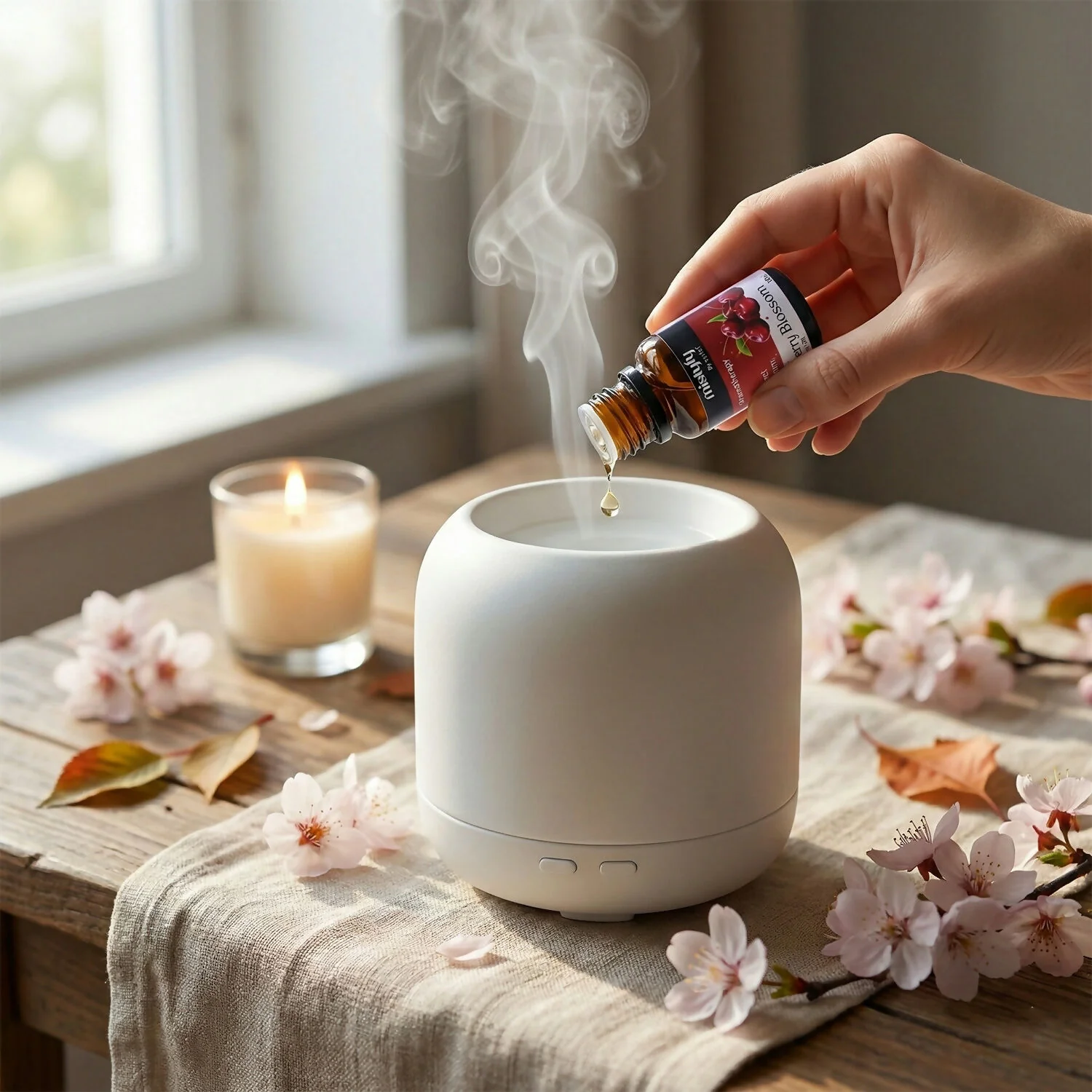 Eyelet Aromatherapy Cherry Blossom Diffuser Oil Sweet Autumn Floral Aroma Oil (10Ml) - Image 2